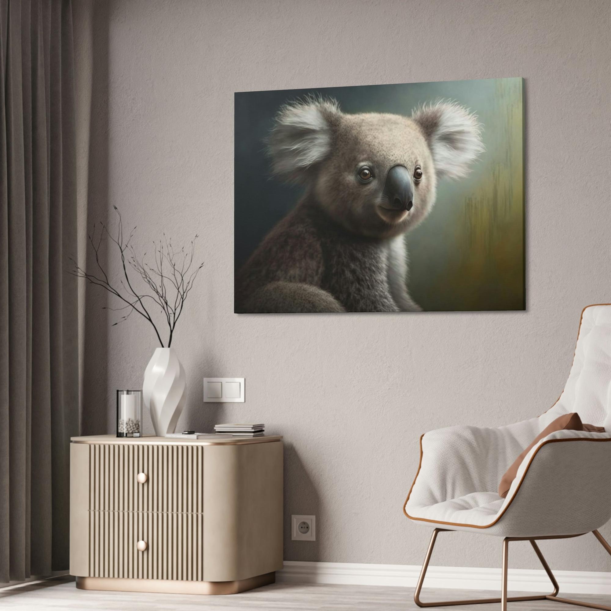 undefined The Koala's Secret World: An Intriguing Painting on Canvas