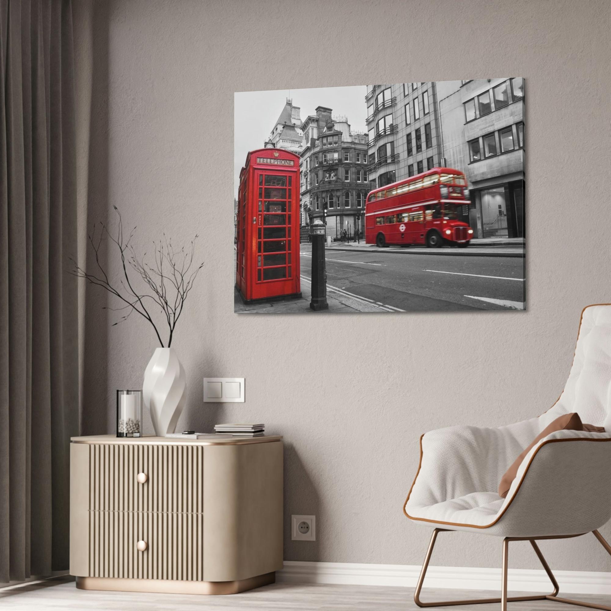 Bus Urban Journeys Unveiled: Artistic Bus Canvas Print