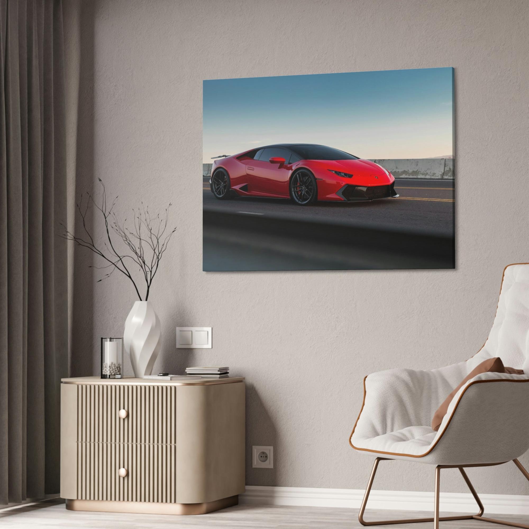 Lamborghini Racing into the Future: Lamborghini Canvas & Poster on High-Quality Print