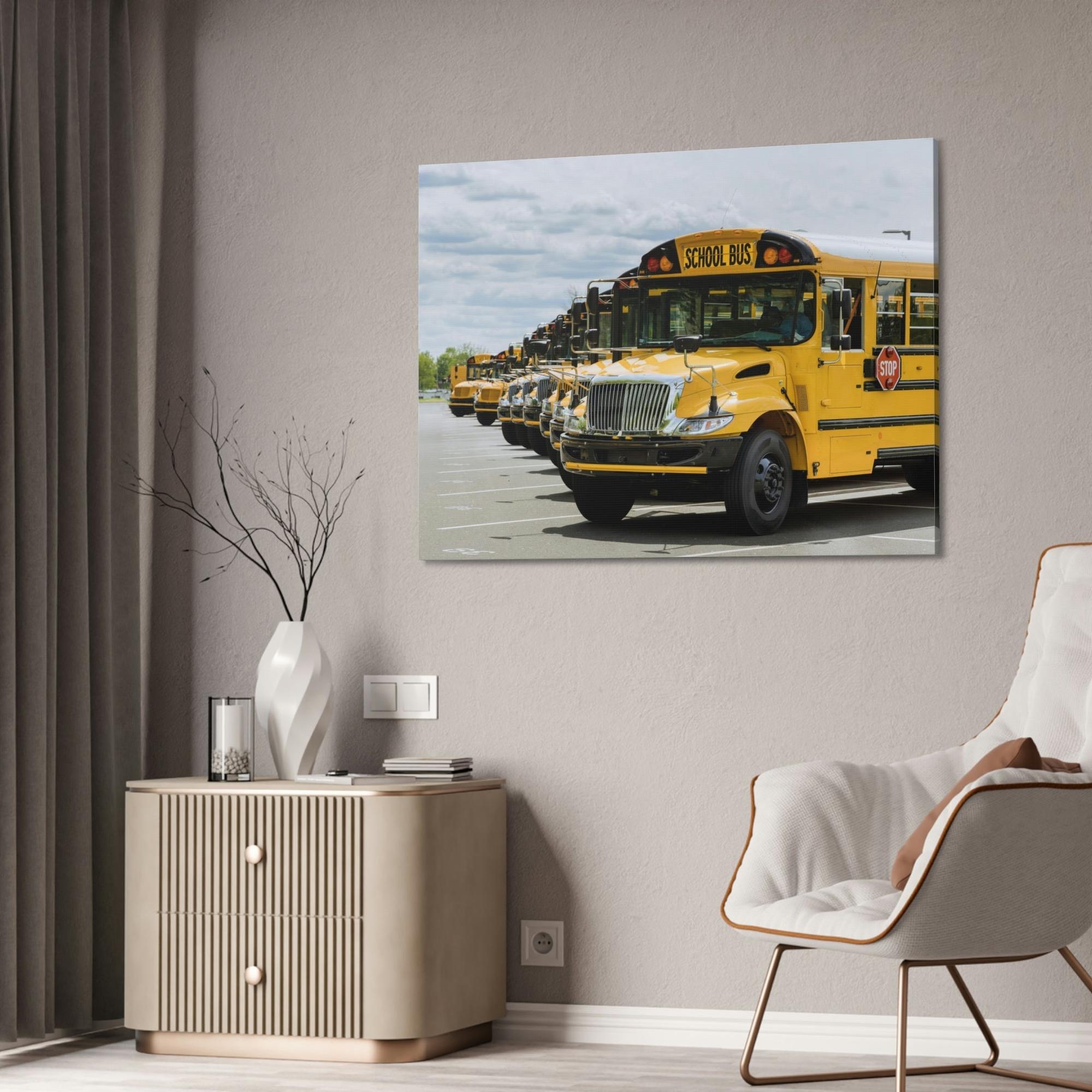 undefined The Artful Commute: Expressing the Bus's Soul on Canvas & Poster