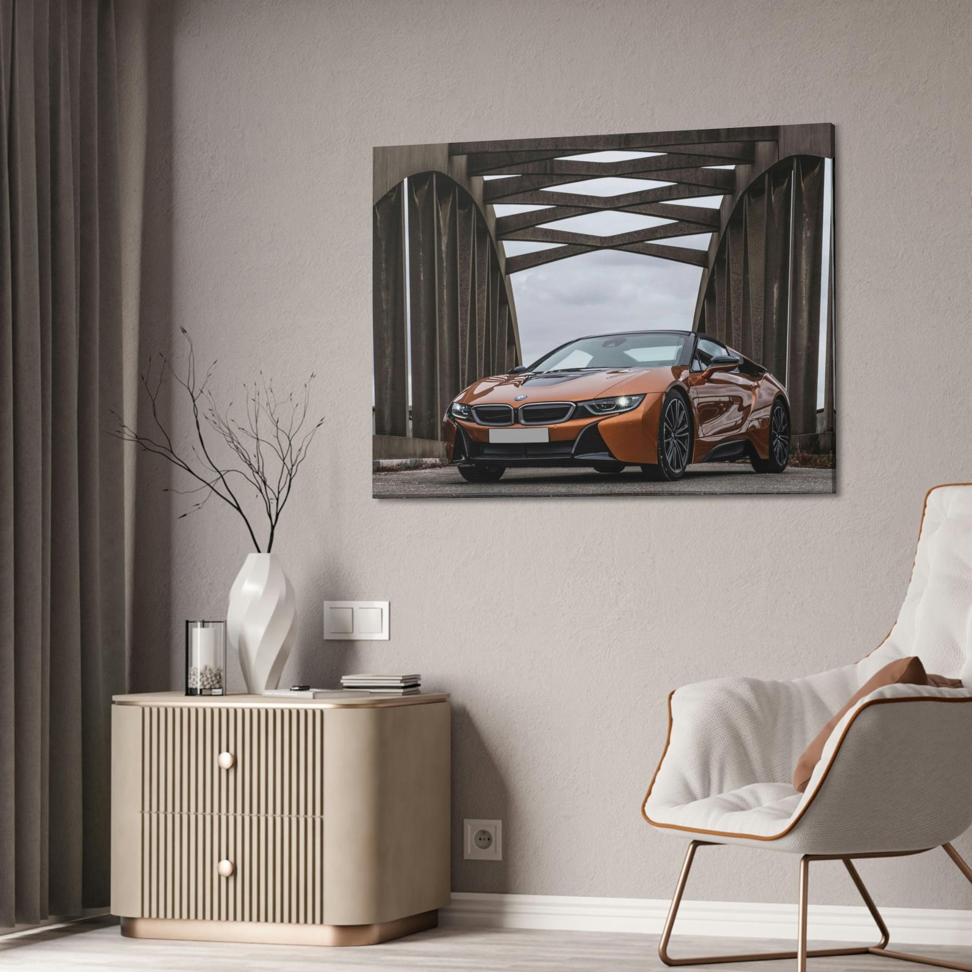 Bmw BMW's Precision and Style: Captivating Art Print on Natural Canvas & Poster