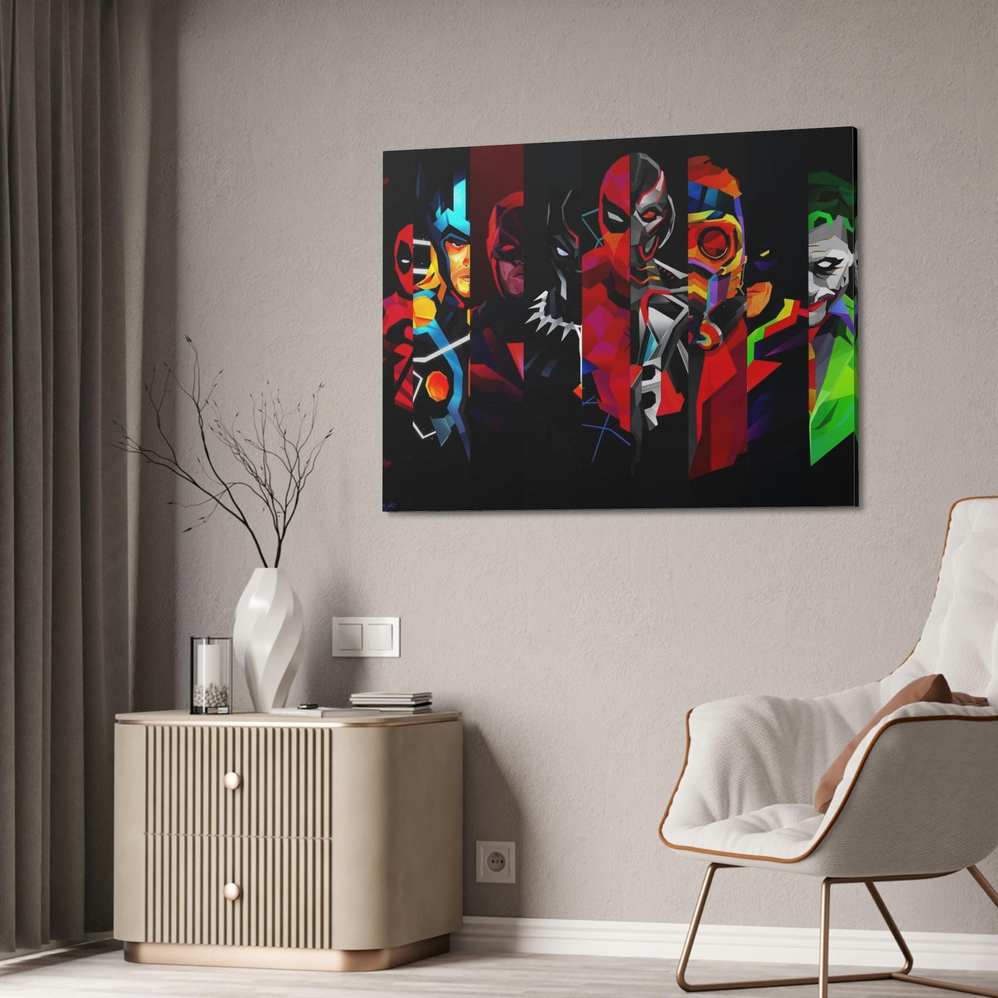 Marvel The Art of Marvel: High-Quality Print on Framed Canvas for Your Home