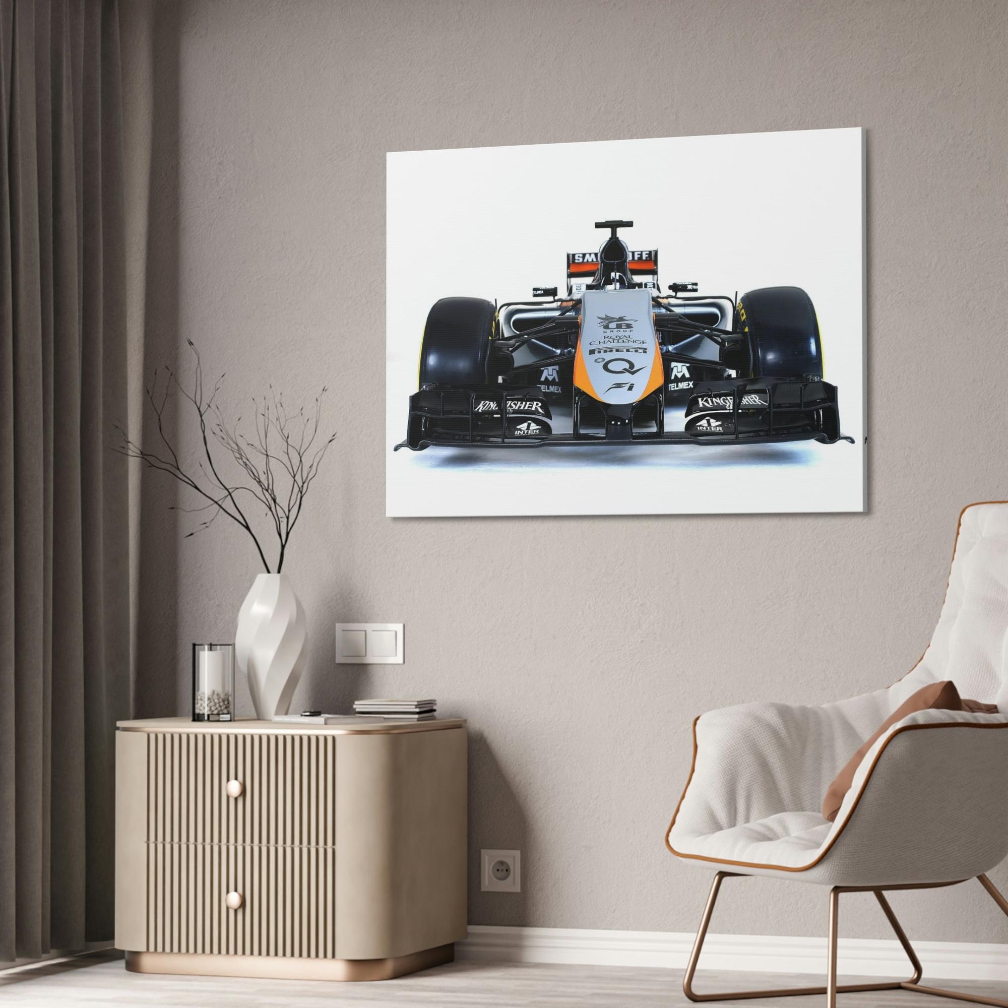 F1 The Need for Speed: Framed Canvas Print of F1 Cars