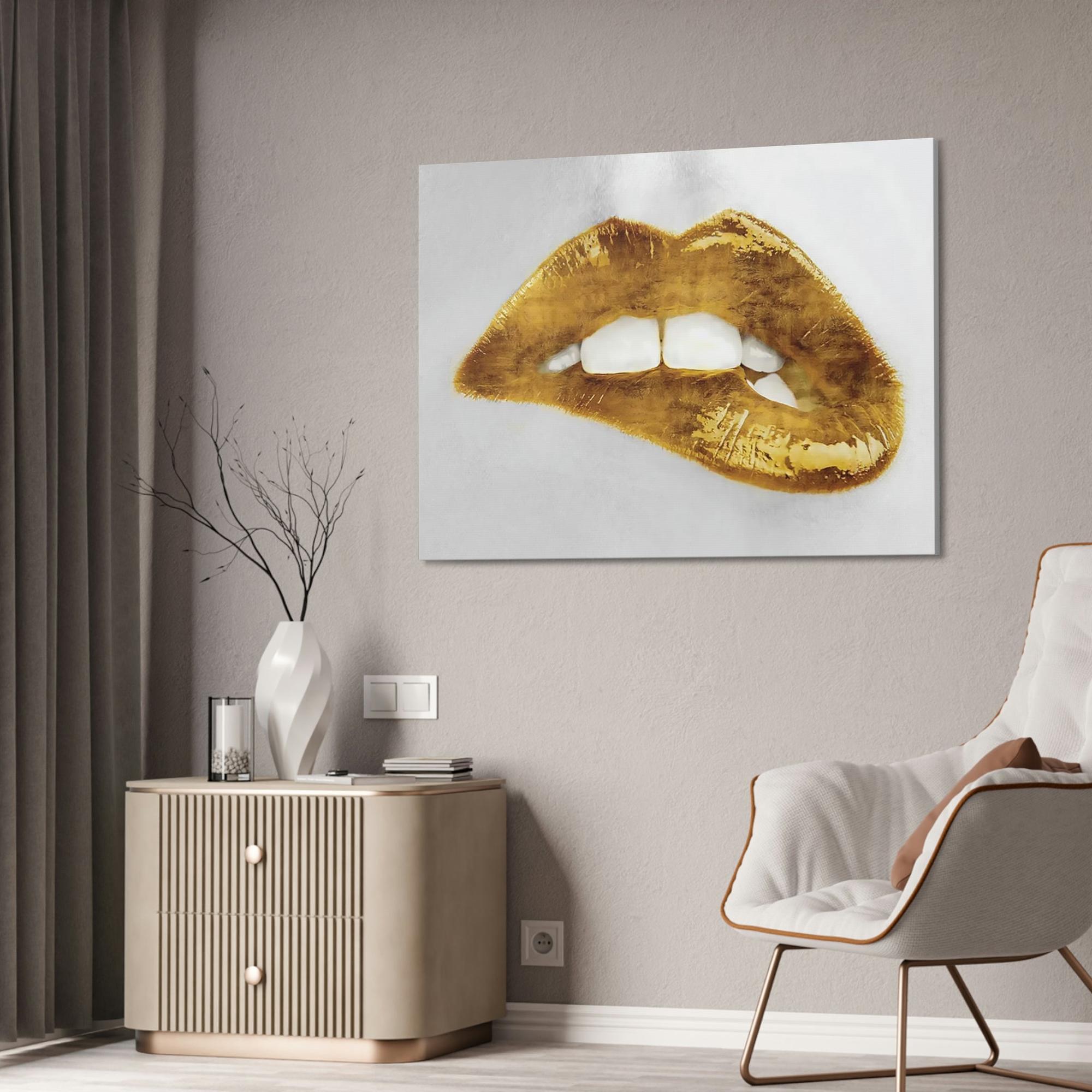 Gold The Luxury of Gold: Elegant Framed Canvas Print for Your Home