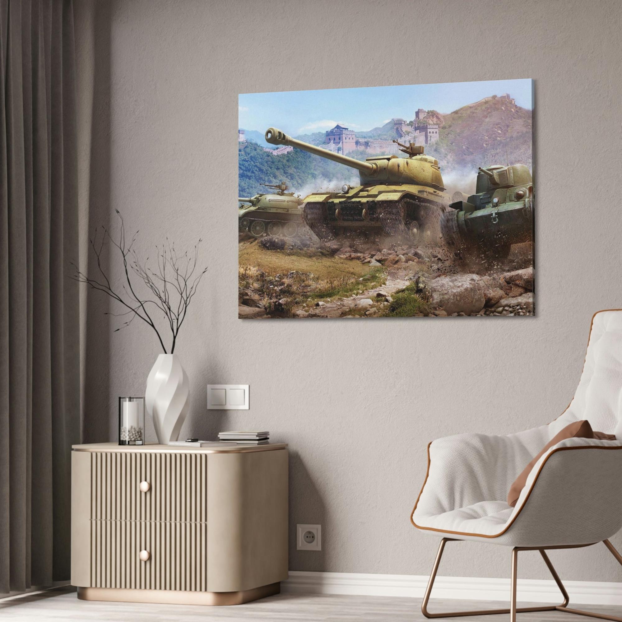 World Of Tanks Battlefield Reflections: Evocative World of Tanks Cavnas & Poster Wall Art