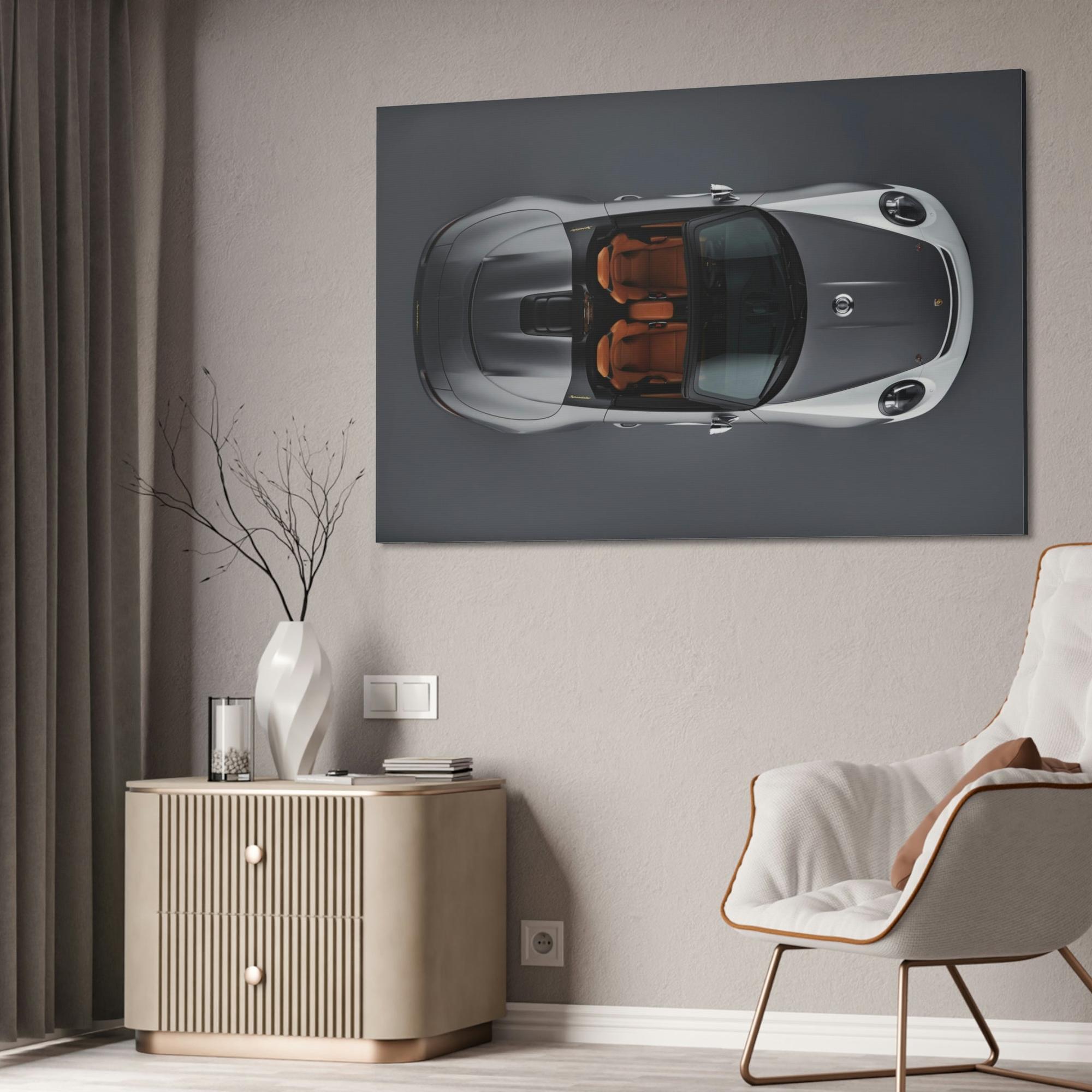 Porsche The Perfect Porsche: High-Quality Print on Canvas of the Iconic Sports Car for Your Home Decor
