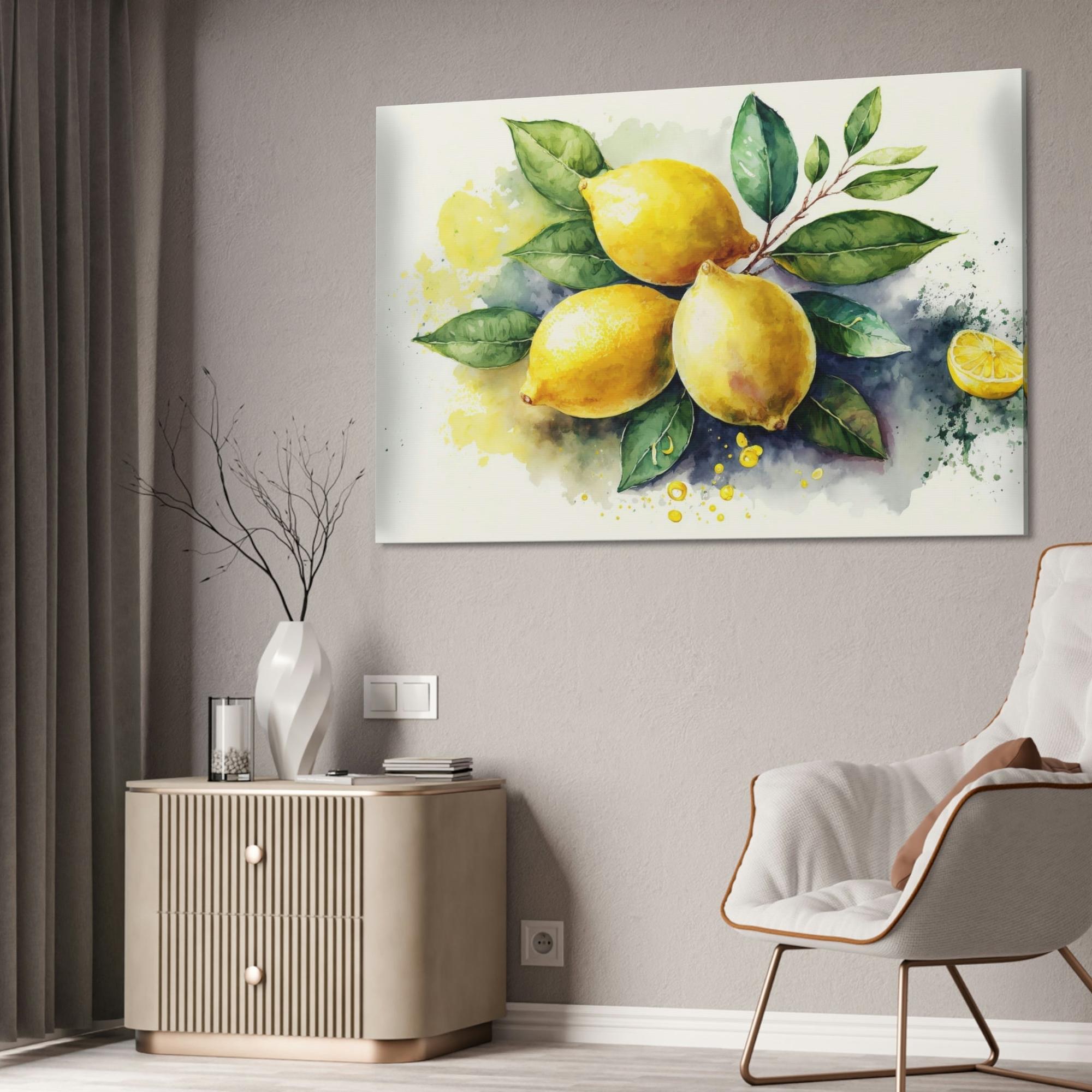 Yellow Yellow Zest: Refreshing and Invigorating Canvas Art Prints and Framed Posters Featuring Yellow Lemons