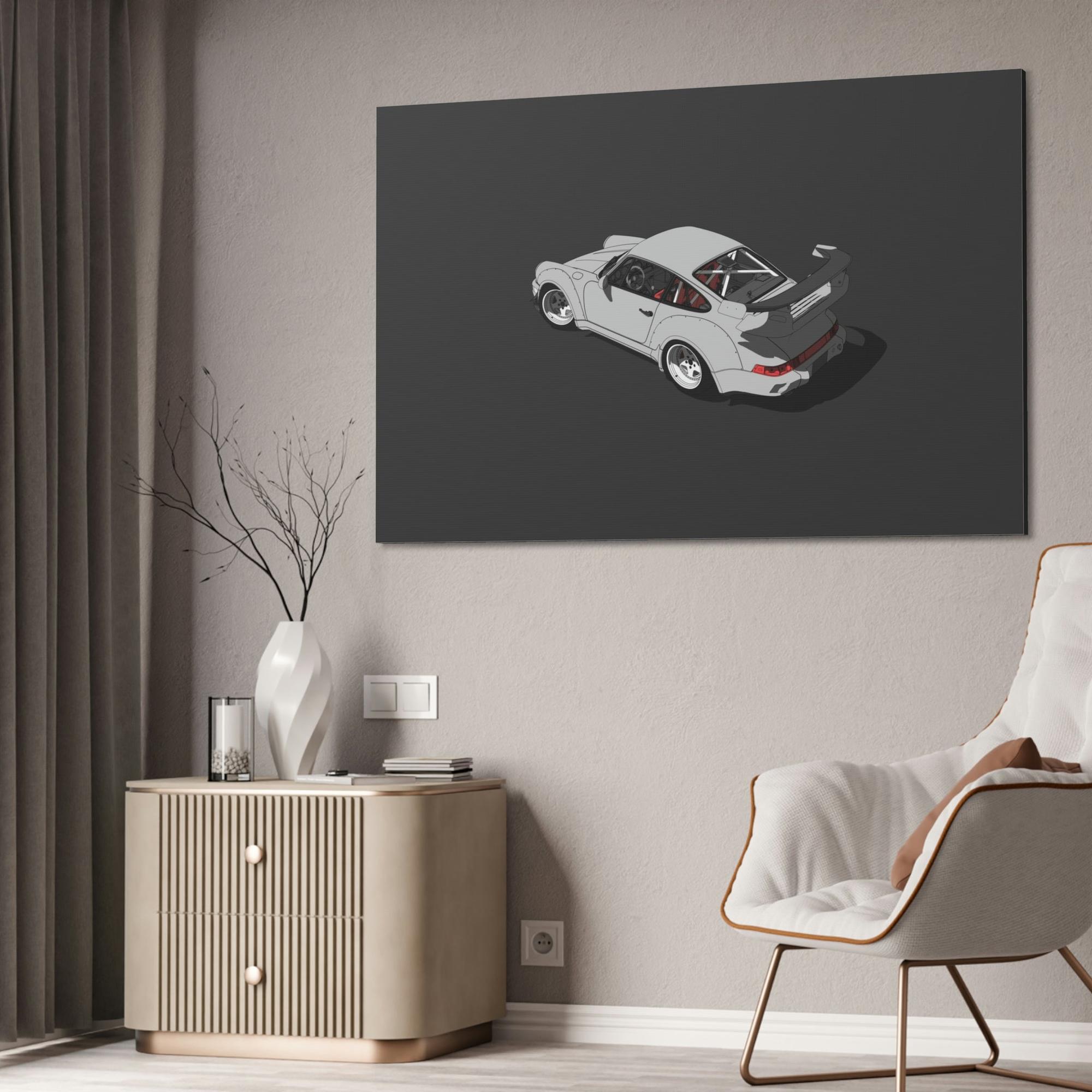 Porsche Porsche's Speed and Style: Natural Canvas & Poster Print Set