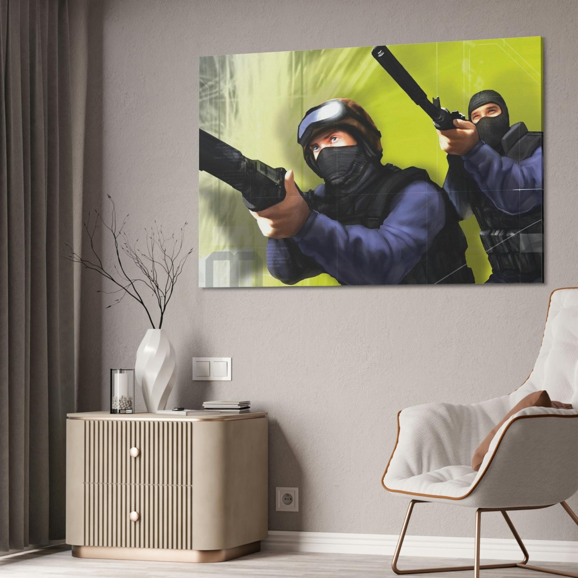Counter Strike Virtual Heroes: Captivating Counter Strike Print on Canvas & Poster