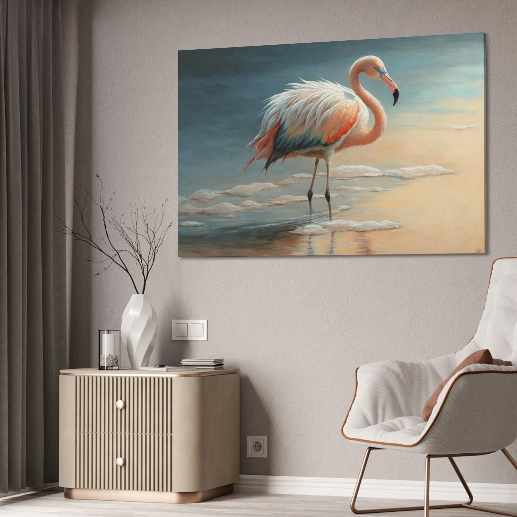 Flamingos The Pink Flamingos: Framed Canvas & Poster of Majestic Flamingos