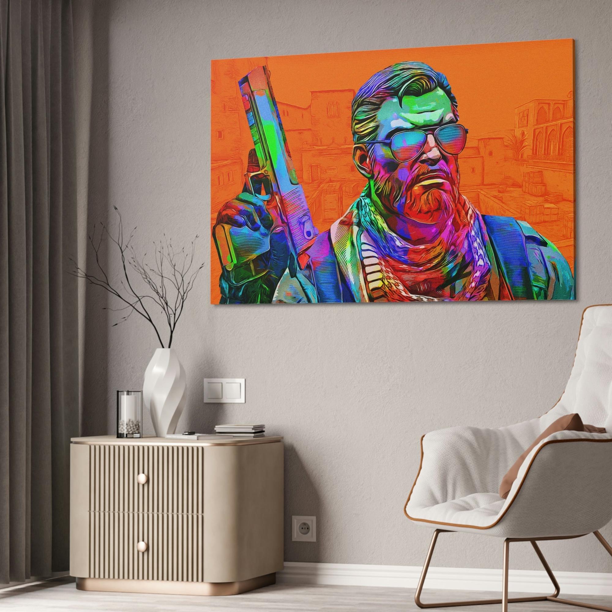 Counter Strike In the Line of Fire: Thrilling Counter Strike Wall Art on Canvas & Poster