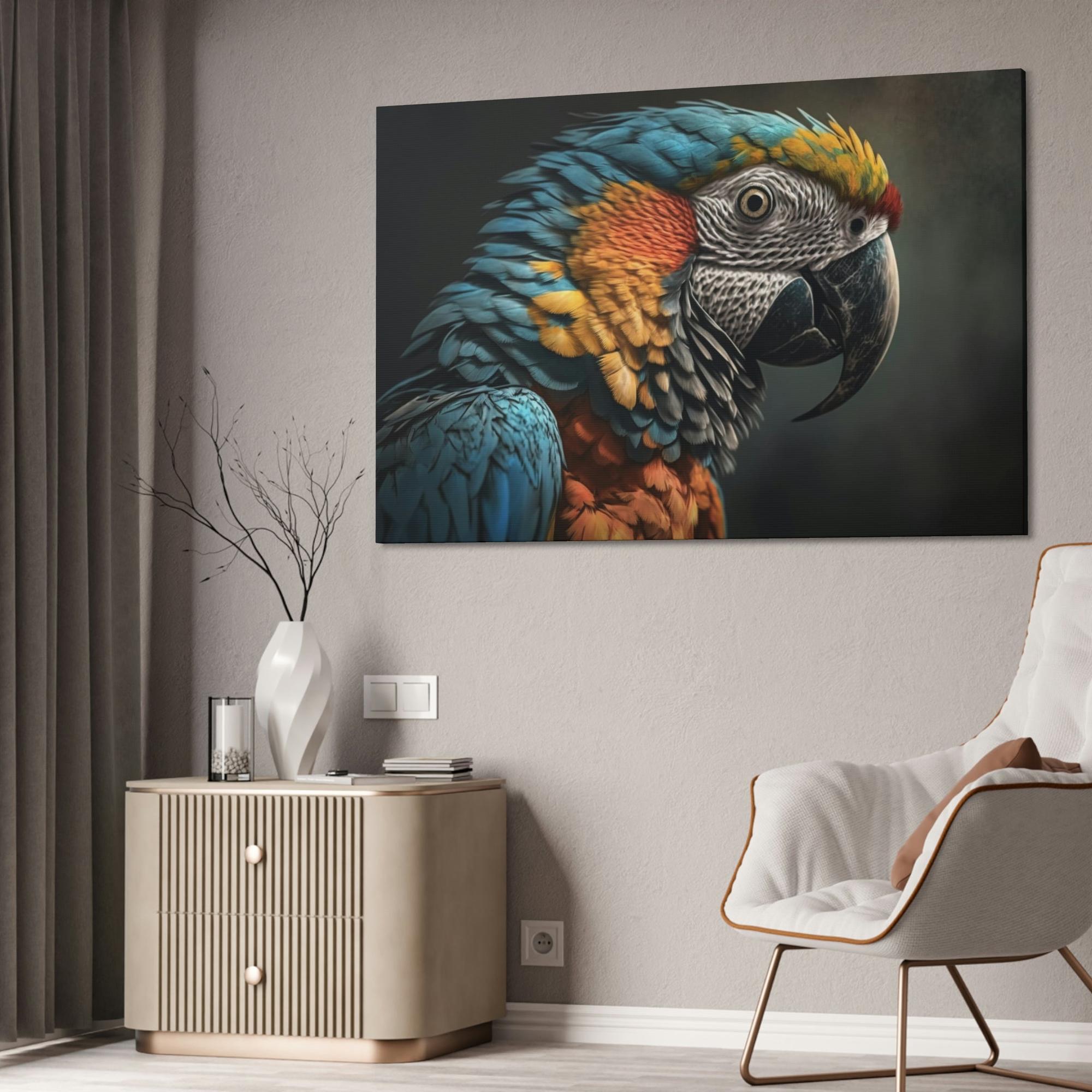 Parrots Parrot Mirage: A Canvas of Vibrant Colors and Optical Illusion in the Canopy