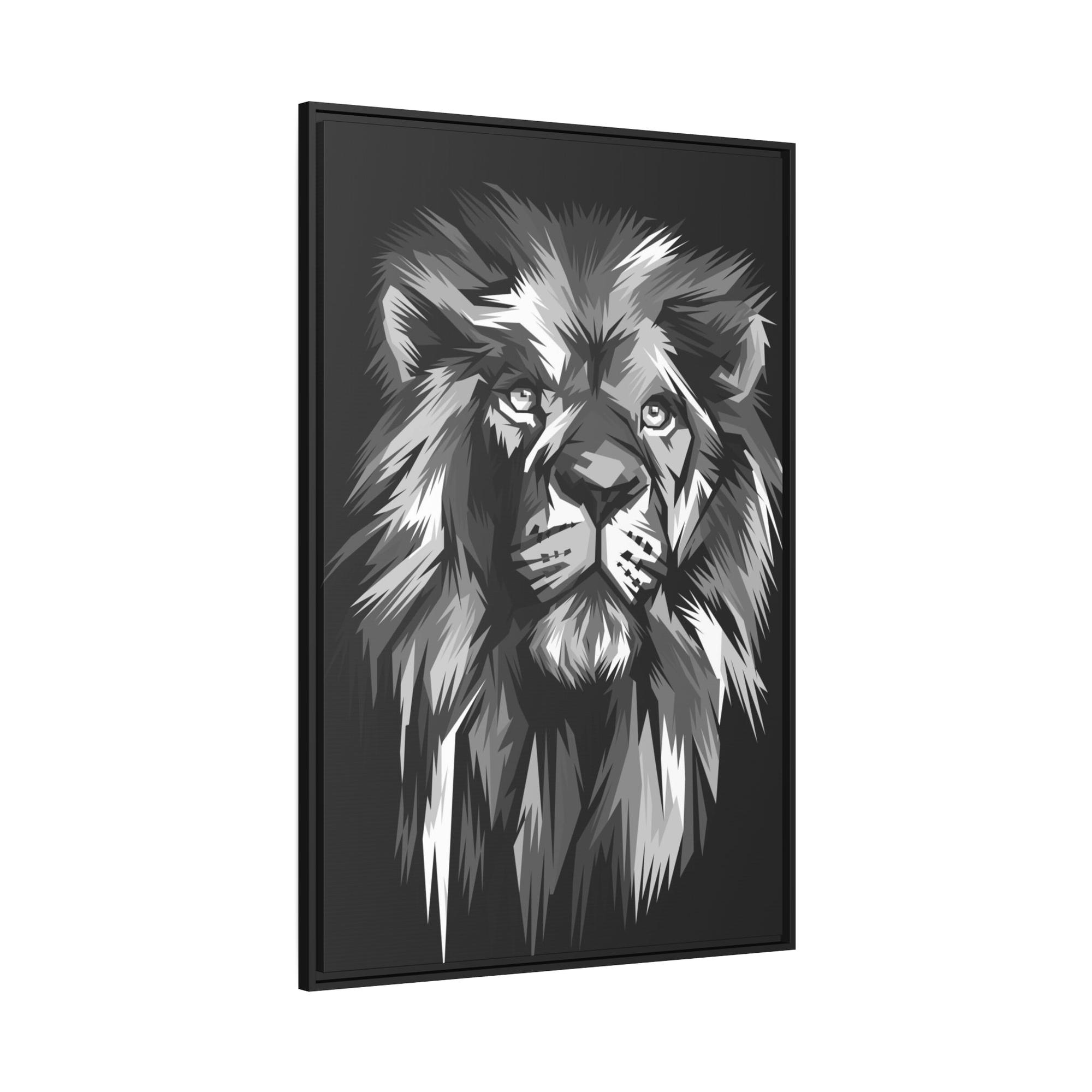 Lions The Lion's Crown: Framed Poster of the King of the Jungle