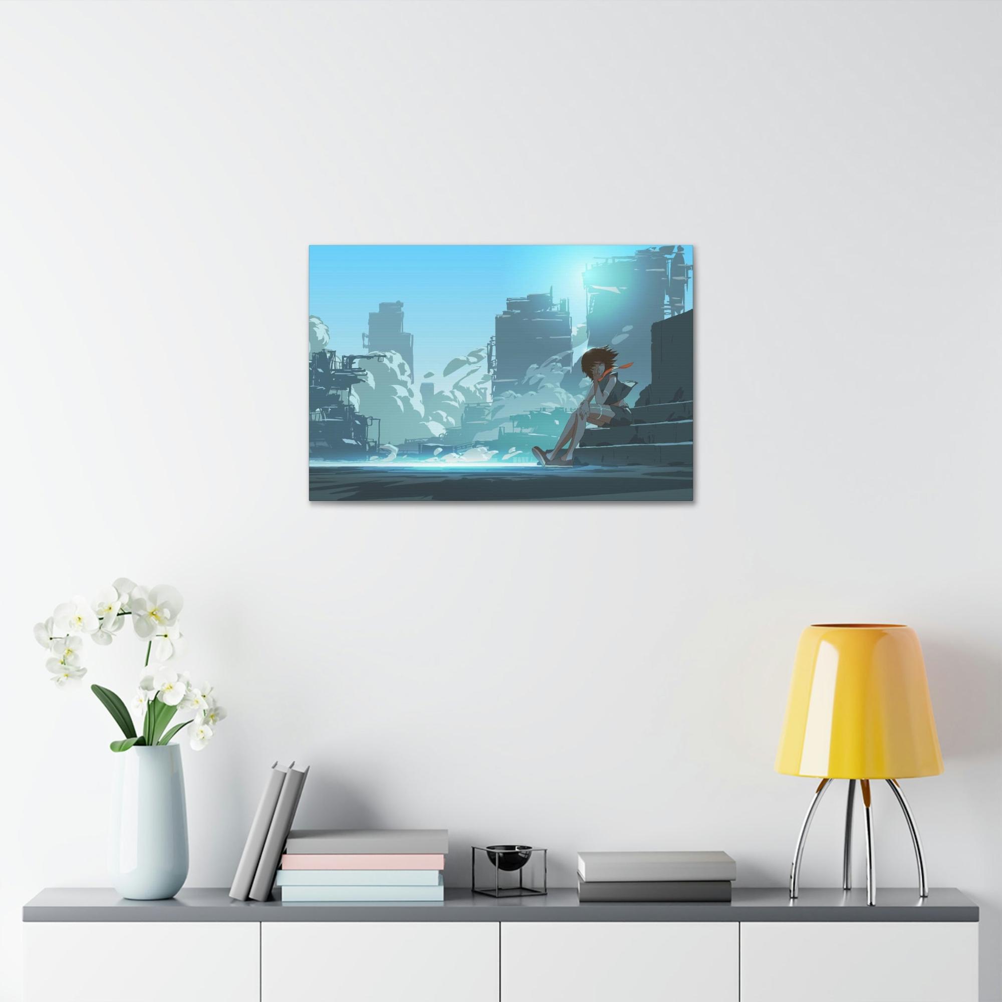 Anime Anime Adventure: Framed Canvas Art Featuring Action-Packed Anime Scenes