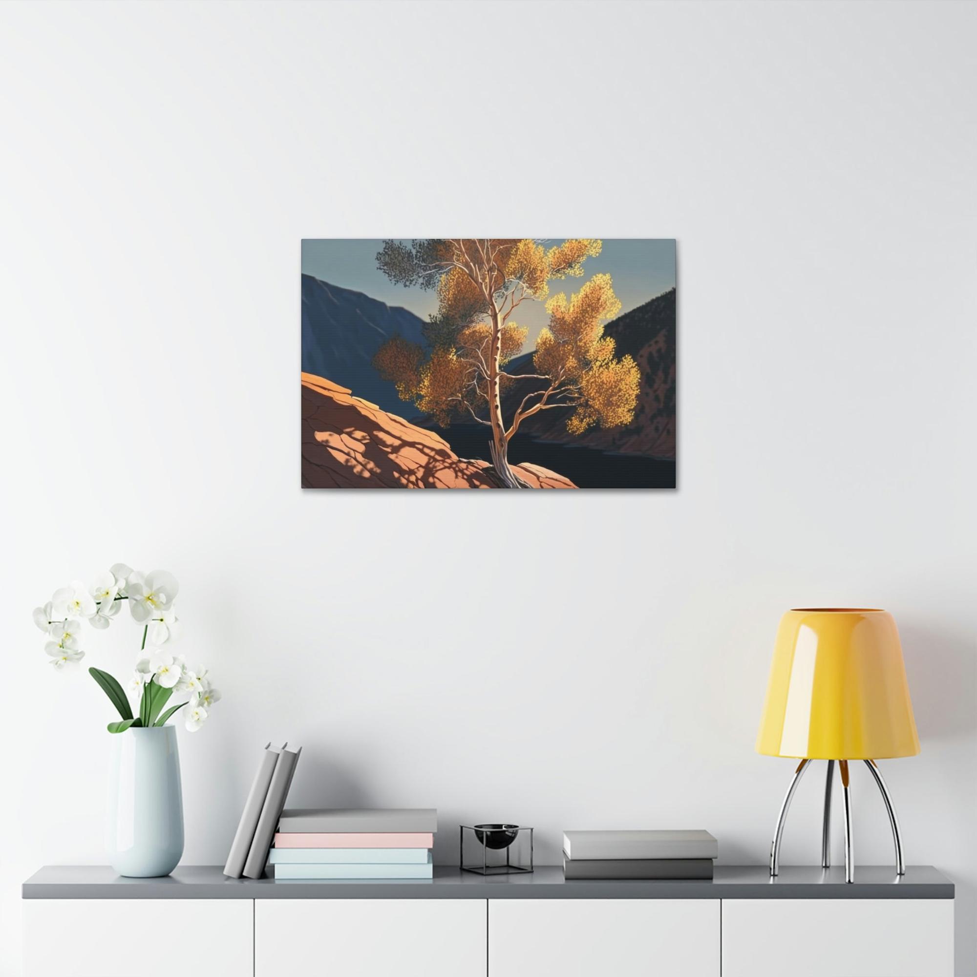 Aspen Trees Aspen Trees in the Mountains: Canvas & Poster Print of Alpine Scenery