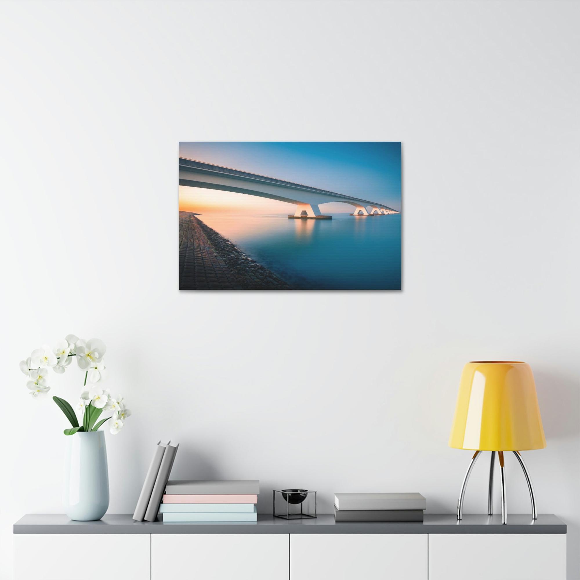 undefined Golden Hour on the Bridge: Wall Art and Print on Canvas