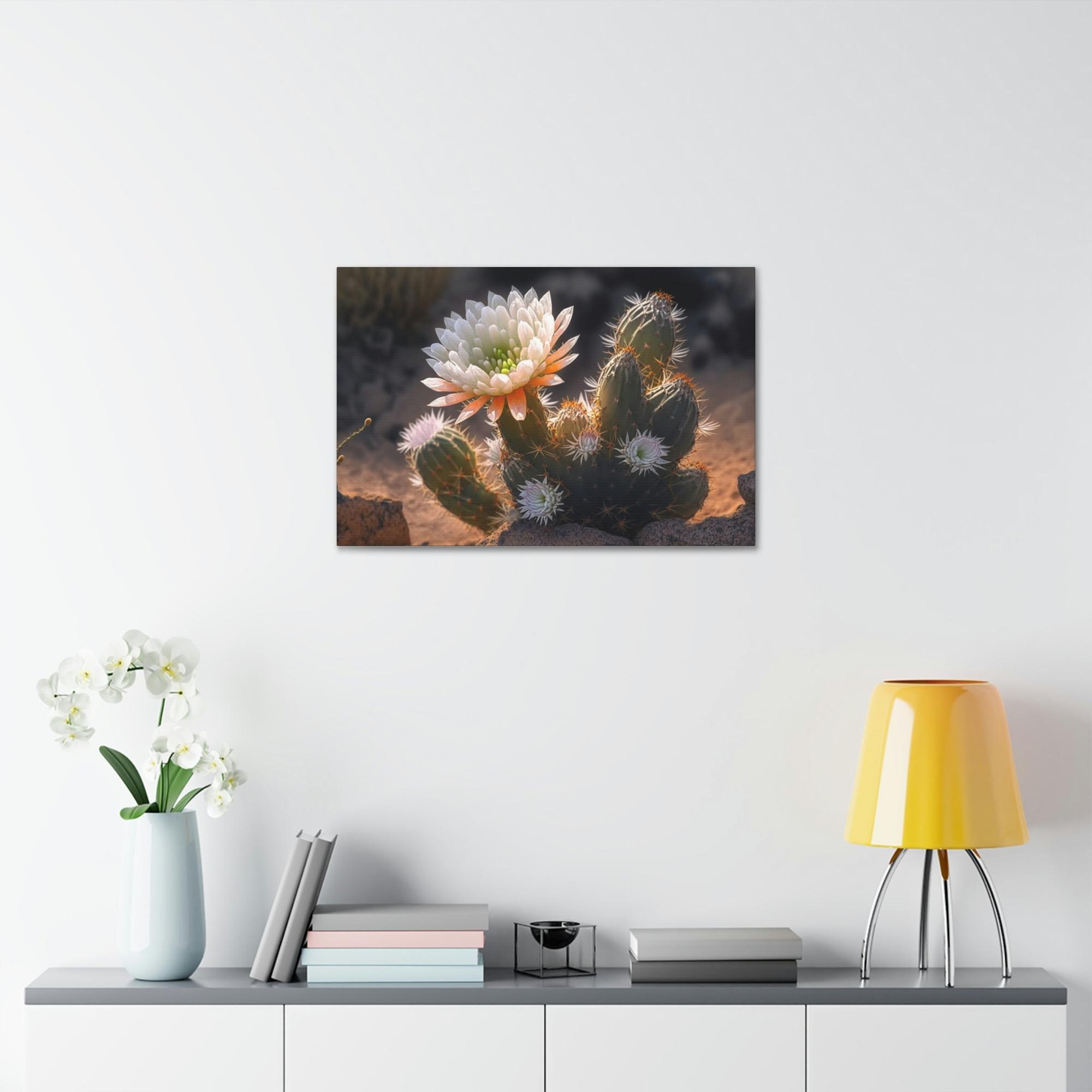 Cactus Cactus Wonderland: Canvas Print for a Whimsical and Playful Wall Decor