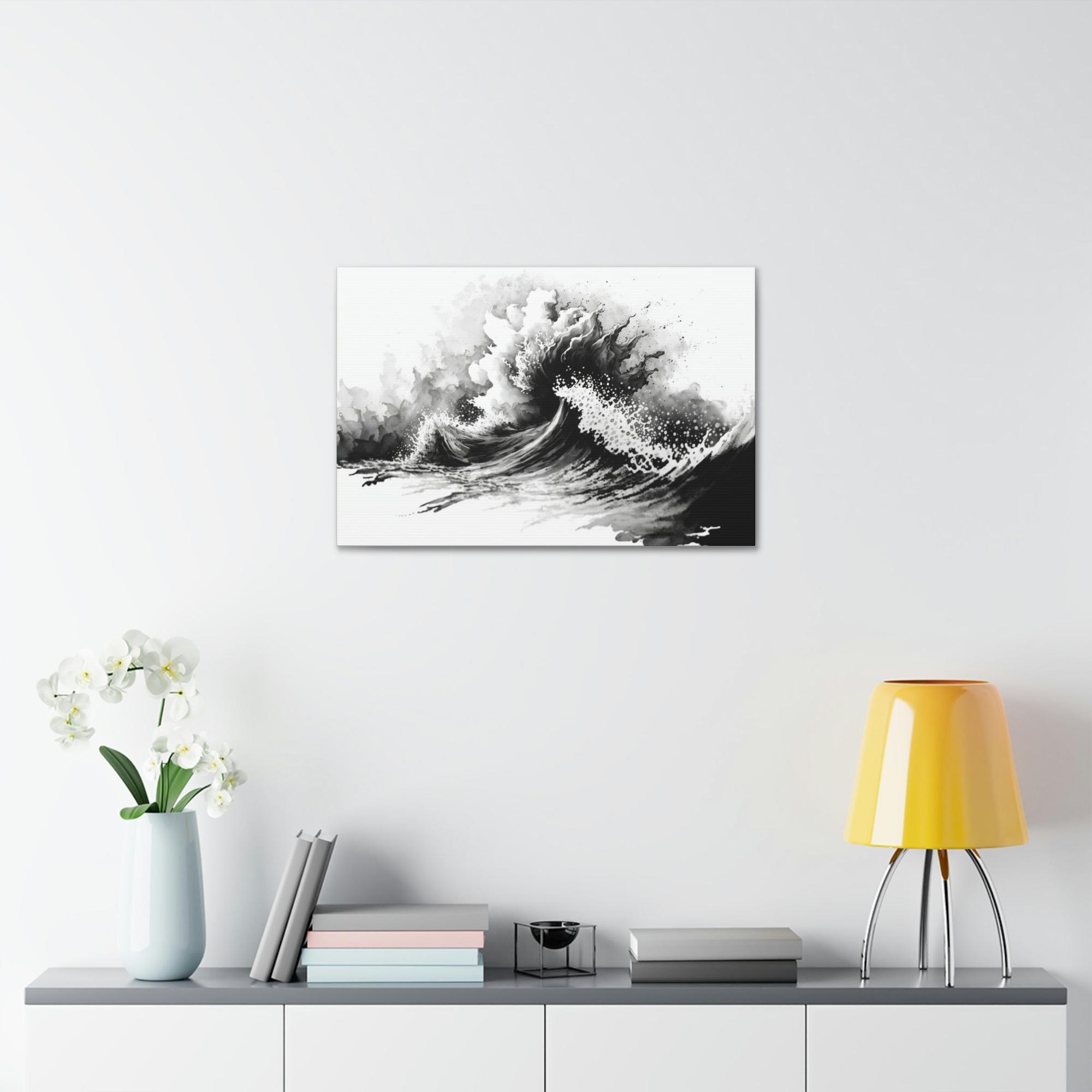 Black White The Beauty of Contrast: Black and White Art on Framed Canvas