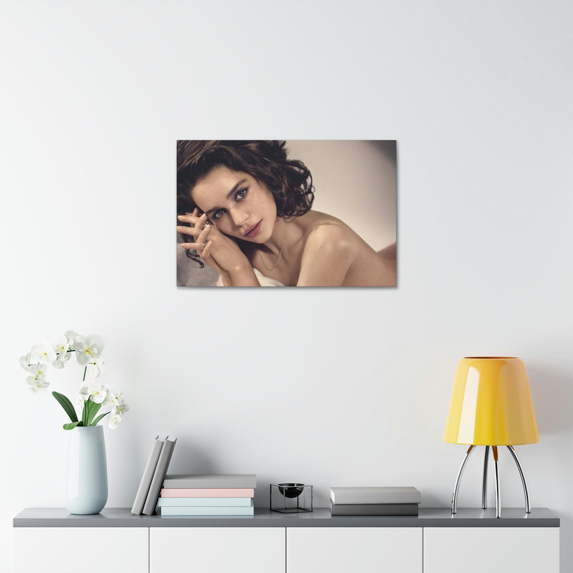 Celebrities Famous Faces: Art Prints of Celebritie on Natural Canvas