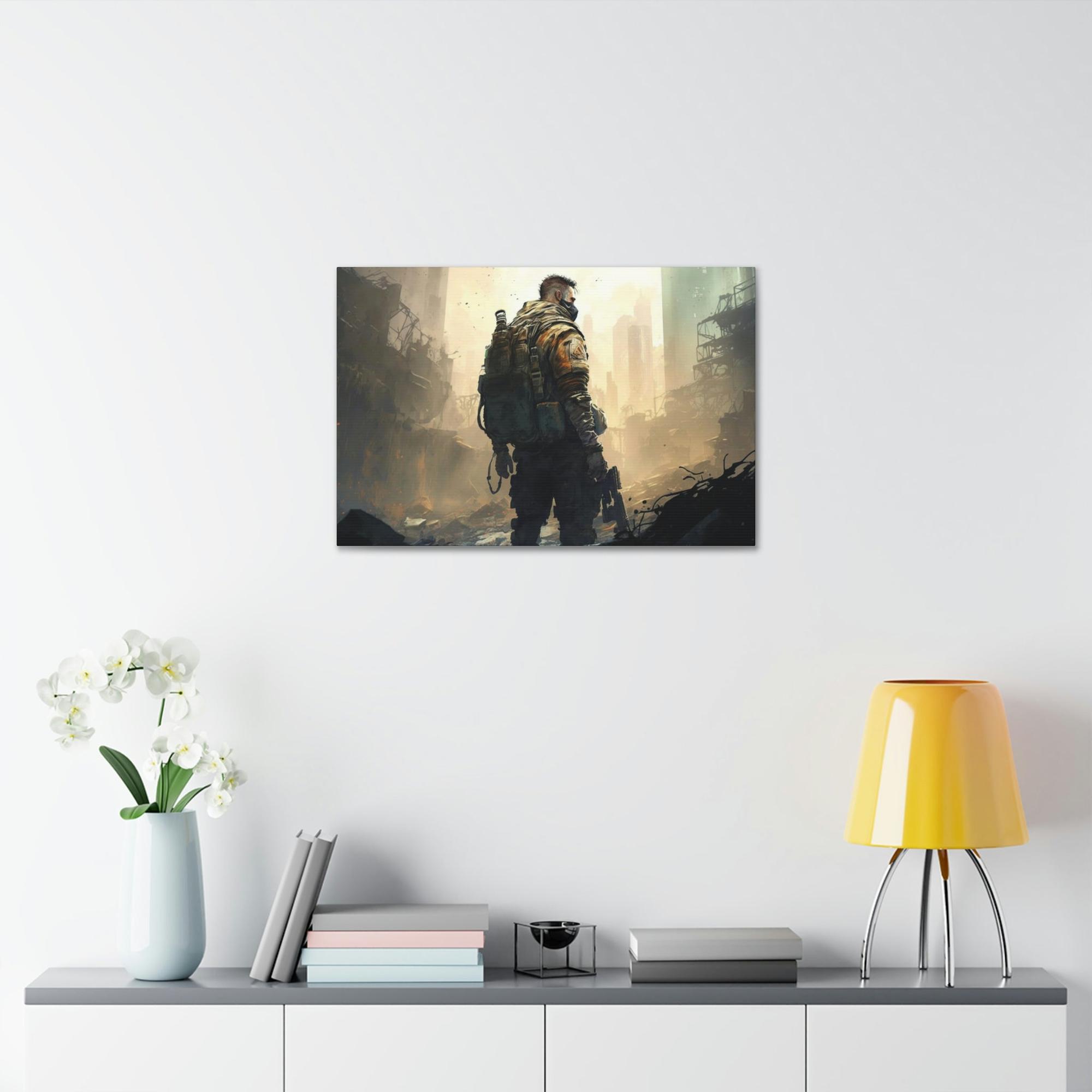 Call Of Duty Warzone Heroes: Natural Canvas and Print on Canvas Call of Duty Art