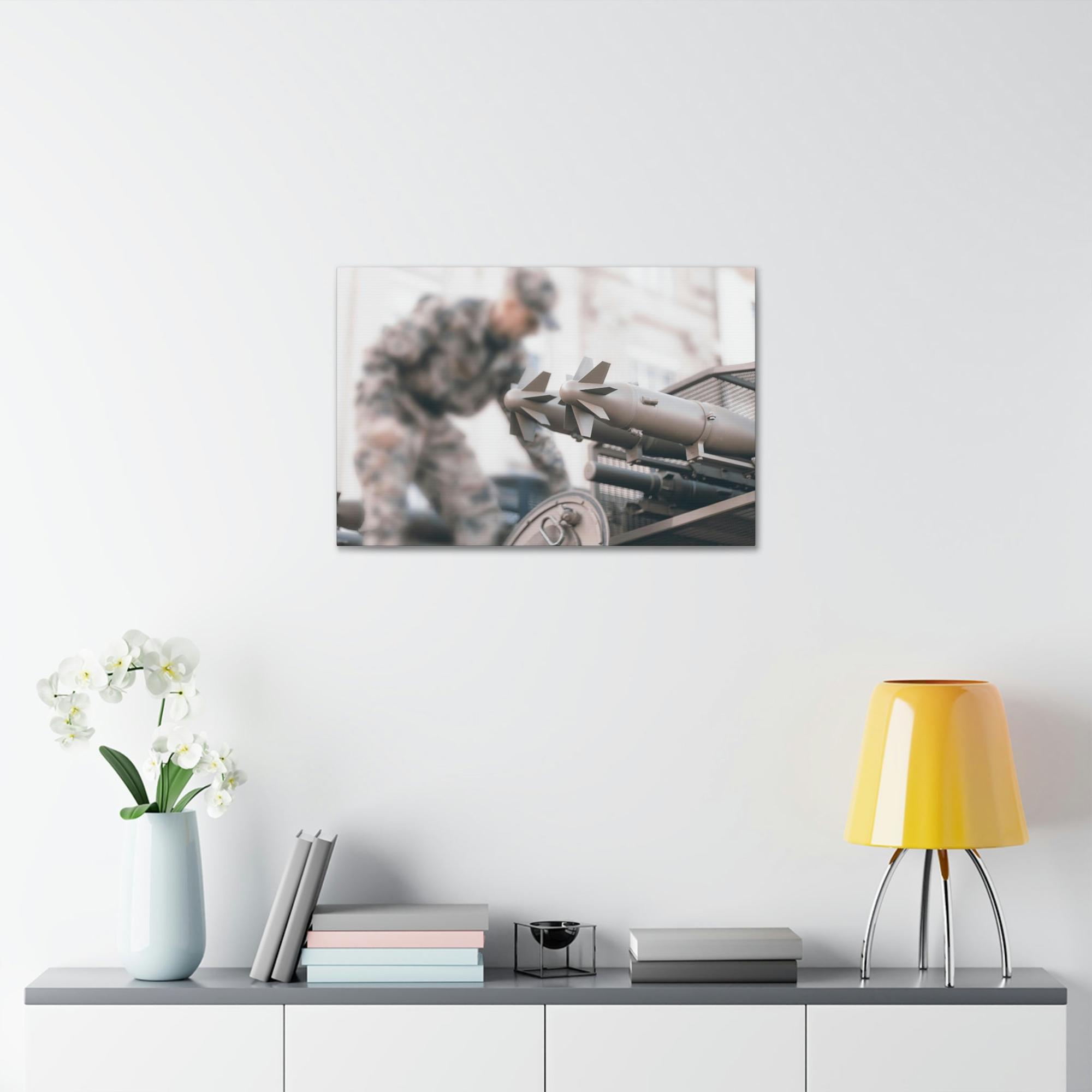 Army Patriotic Spirit: Canvas Art Featuring Army Soldiers in Action