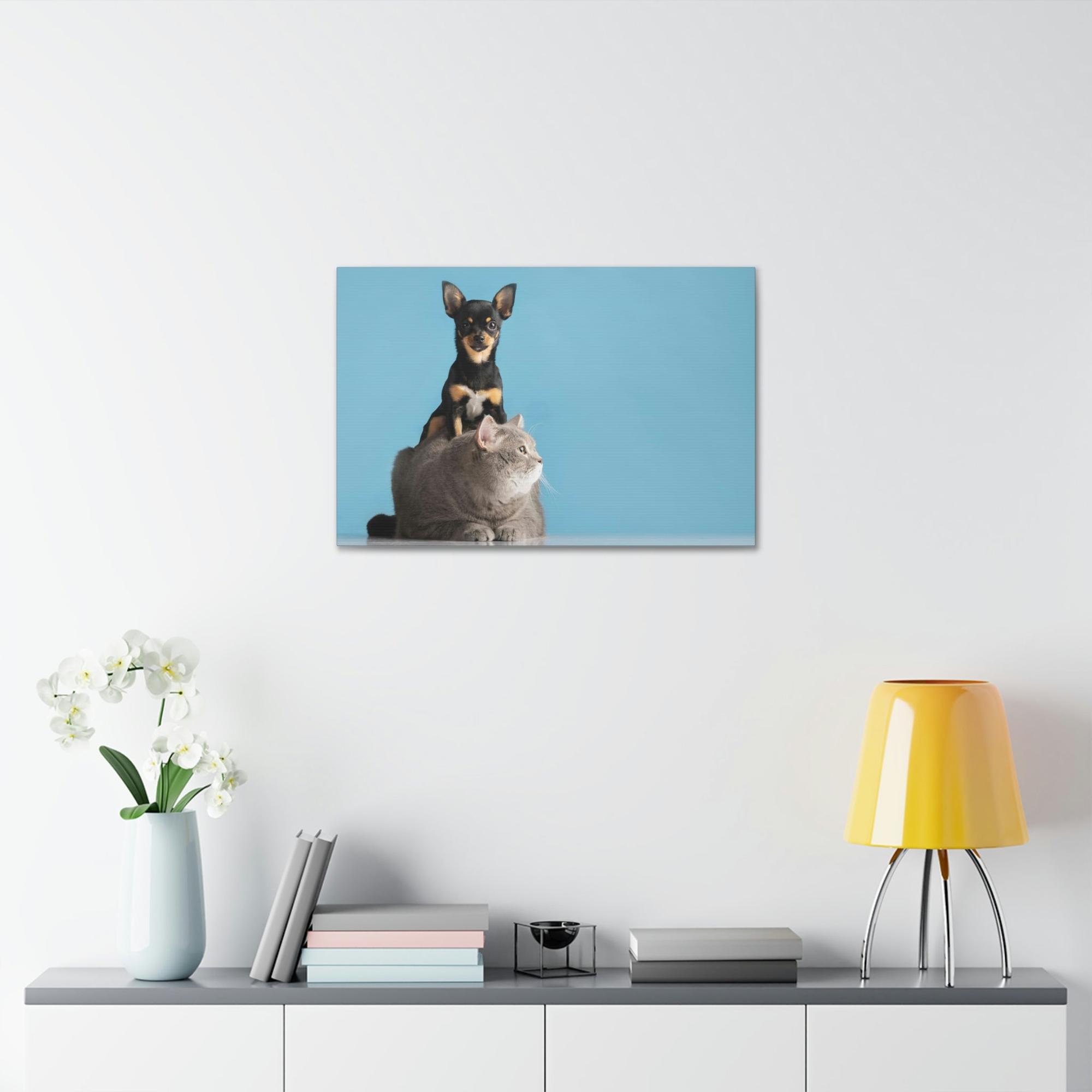 Animals Animal Kingdom: Canvas Art Featuring a Variety of Animals in a Natural Habitat