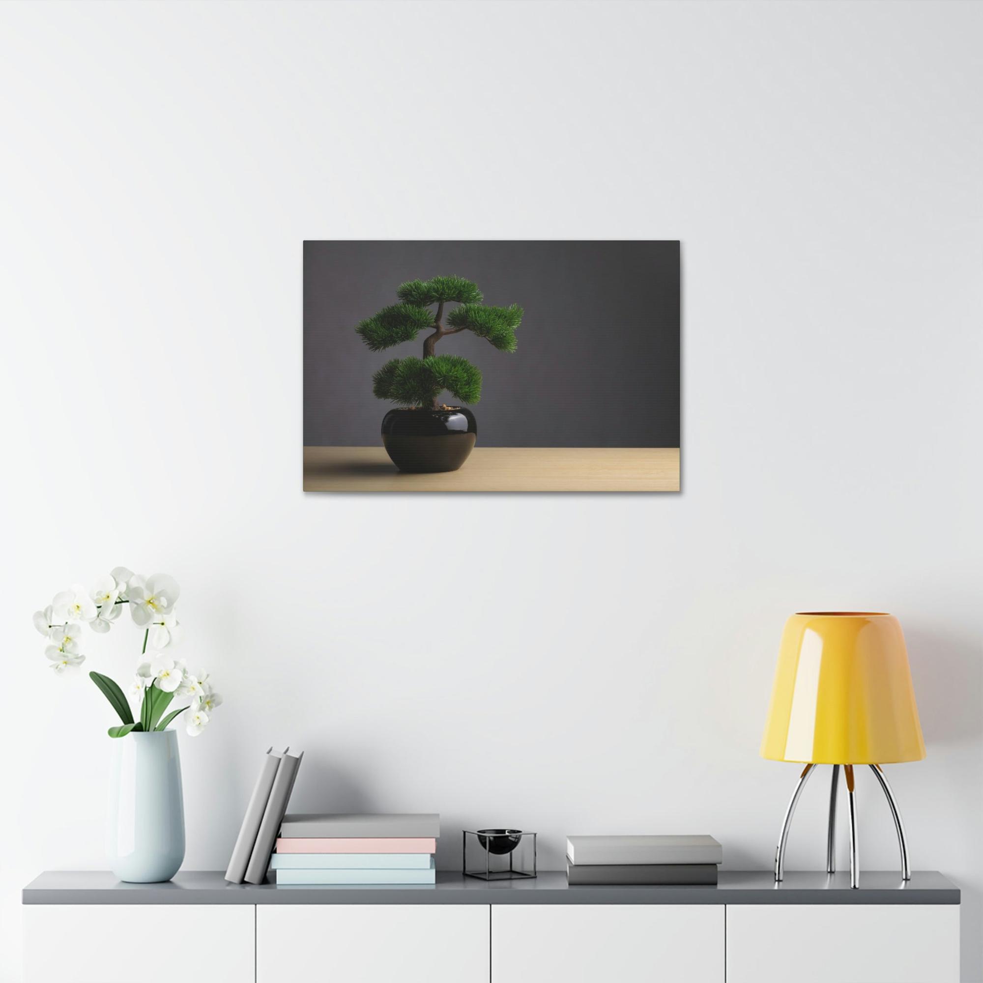 Bonsai Tree Bonsai Beauty: Wall Art and Print on Canvas with Serene Bonsai Tree Art