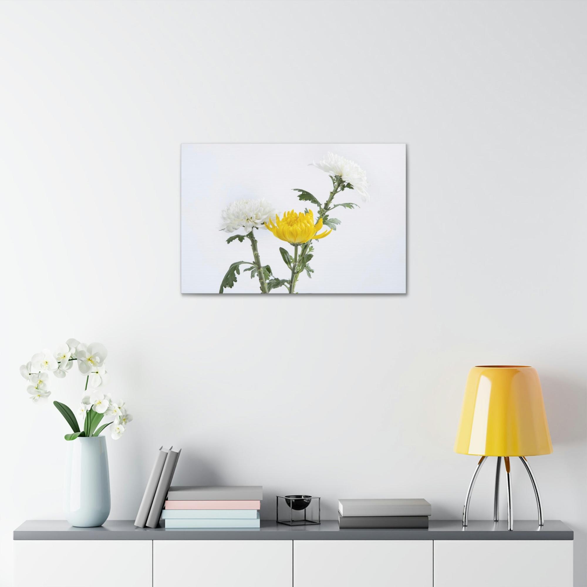 Chrysanthemums Floral Bliss: Poster & Canvas Art with Joyful Chrysanthemum Bouquet