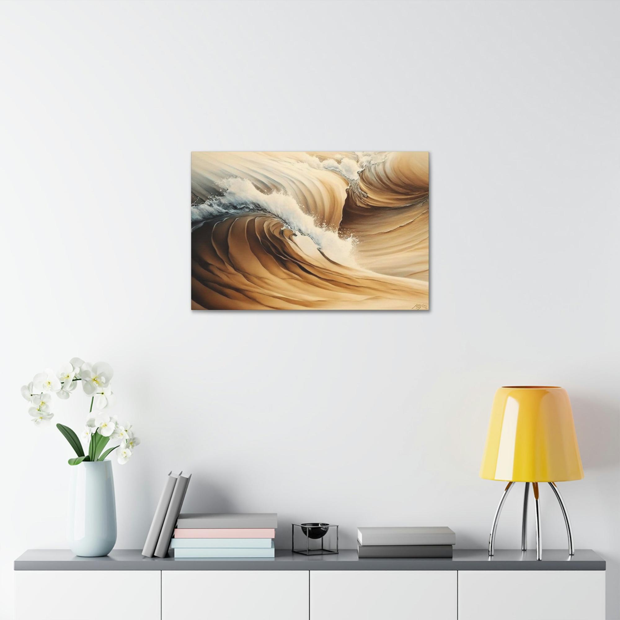 Beige Art Serene Beige Dreams: Natural Canvas Wall Art for a Calming Vibe