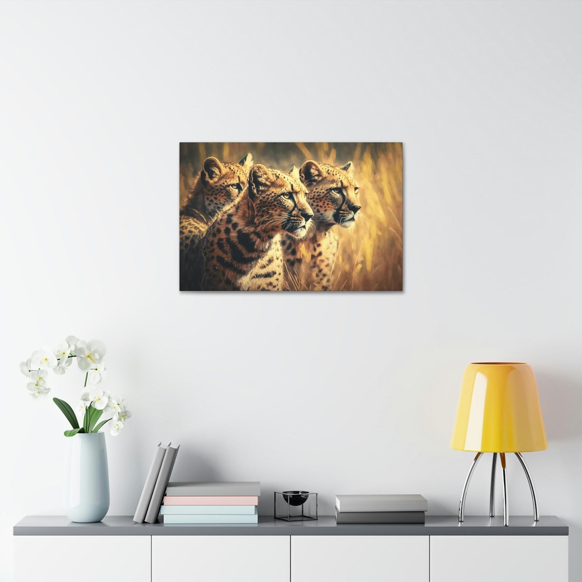 Cheetahs Safari Dreams: Majestic Cheetahs on Natural Canvas