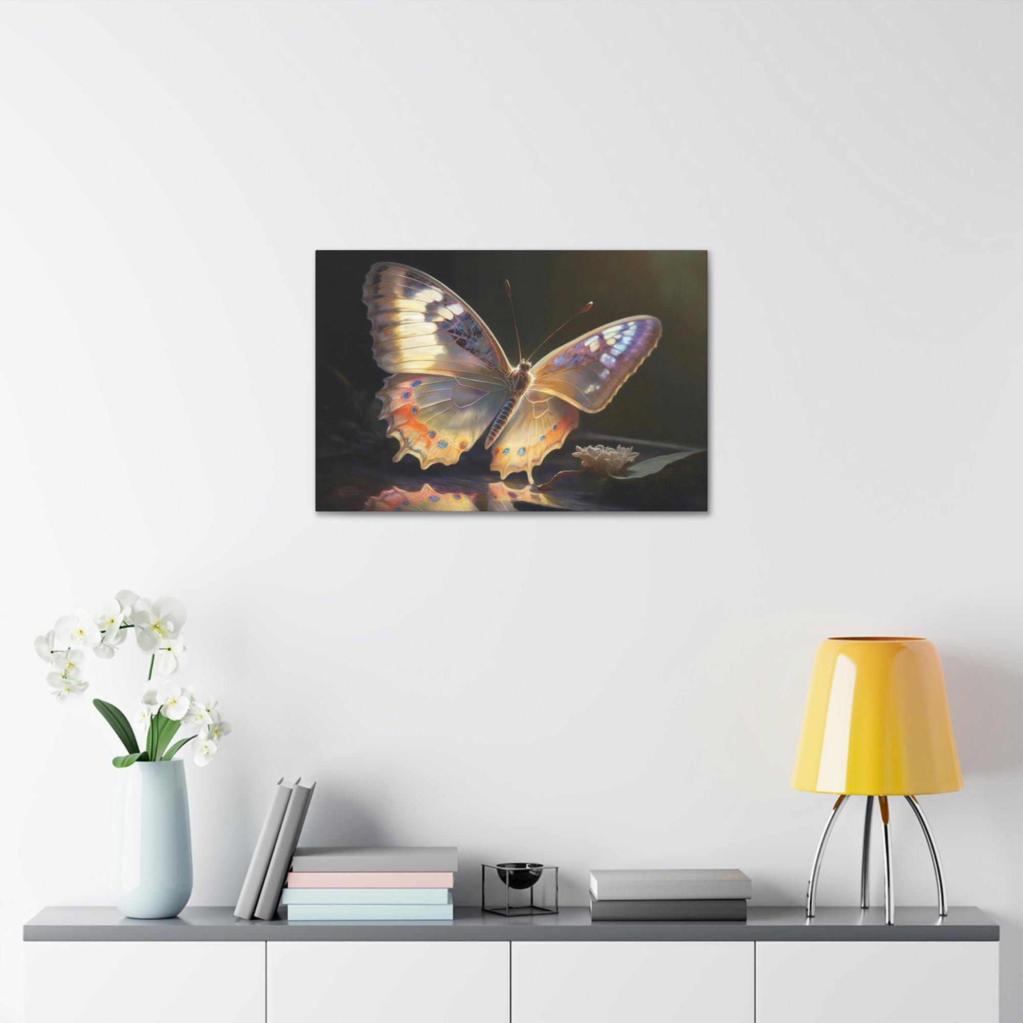 Butterflys Butterflie in Flight: Art Print on Canvas & Poster of Graceful Winged Creatures