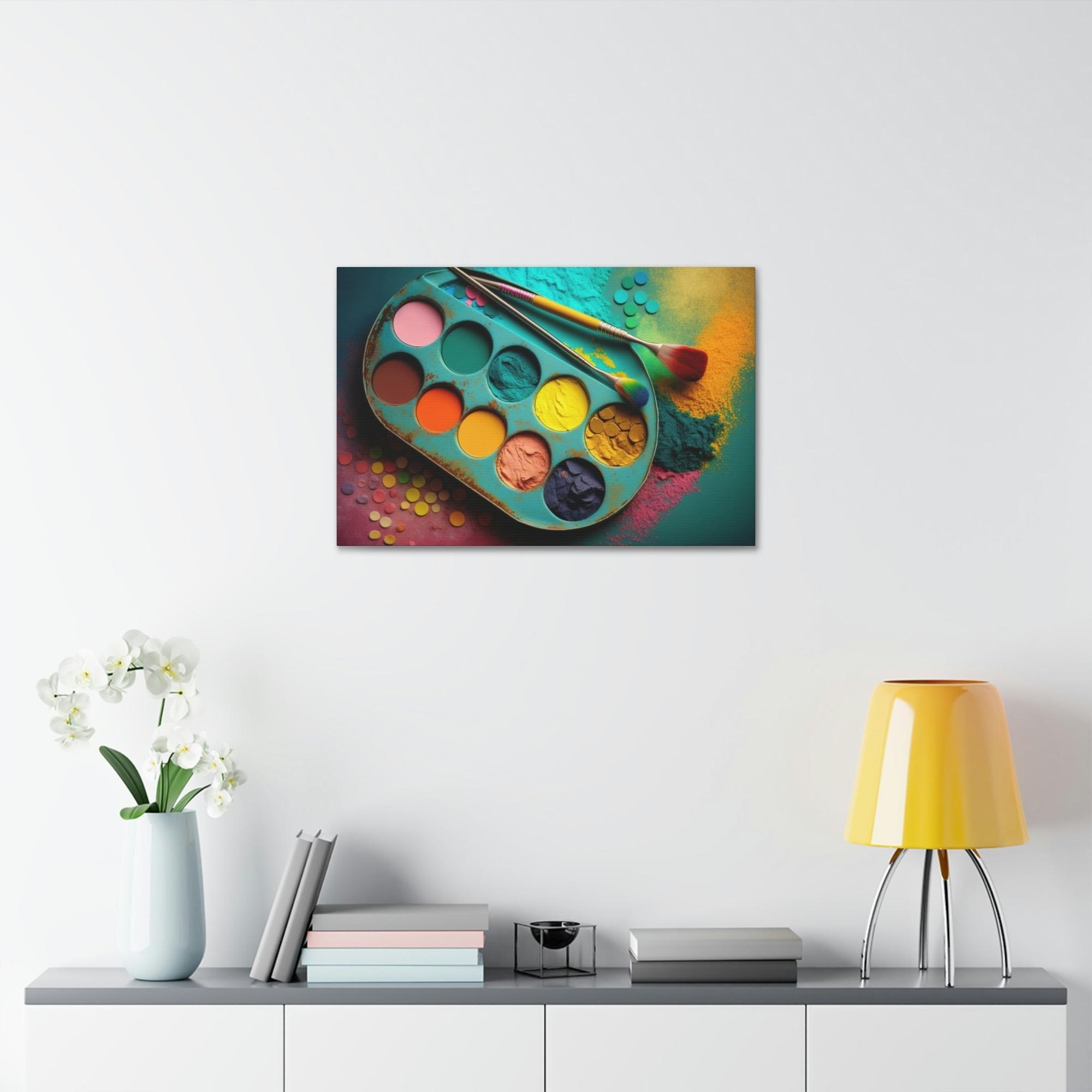 Colors Color Symphony: Framed Canvas Print to Brighten Up Any Room