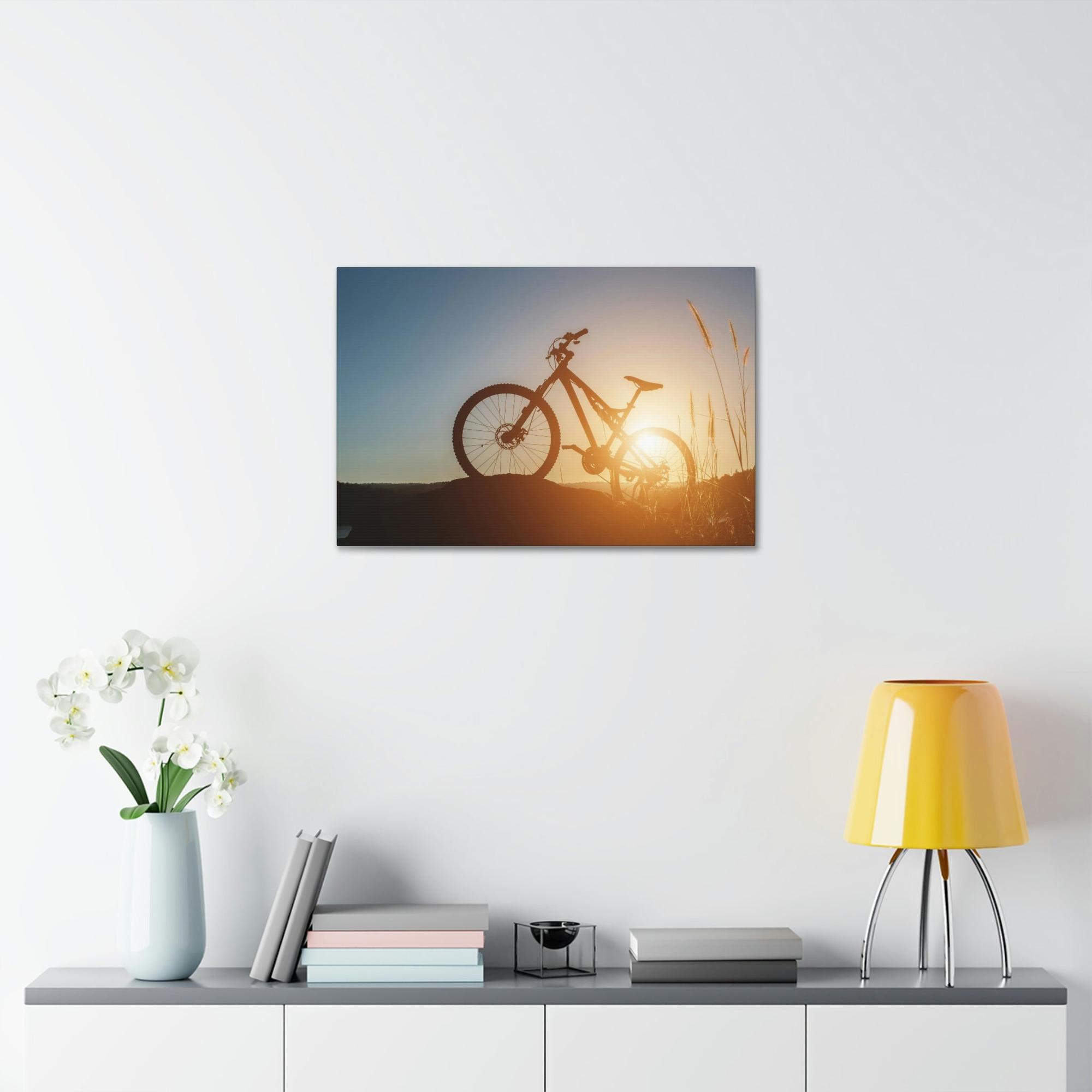 undefined Bicycles at Dawn: Scenic Poster for Your Home Office
