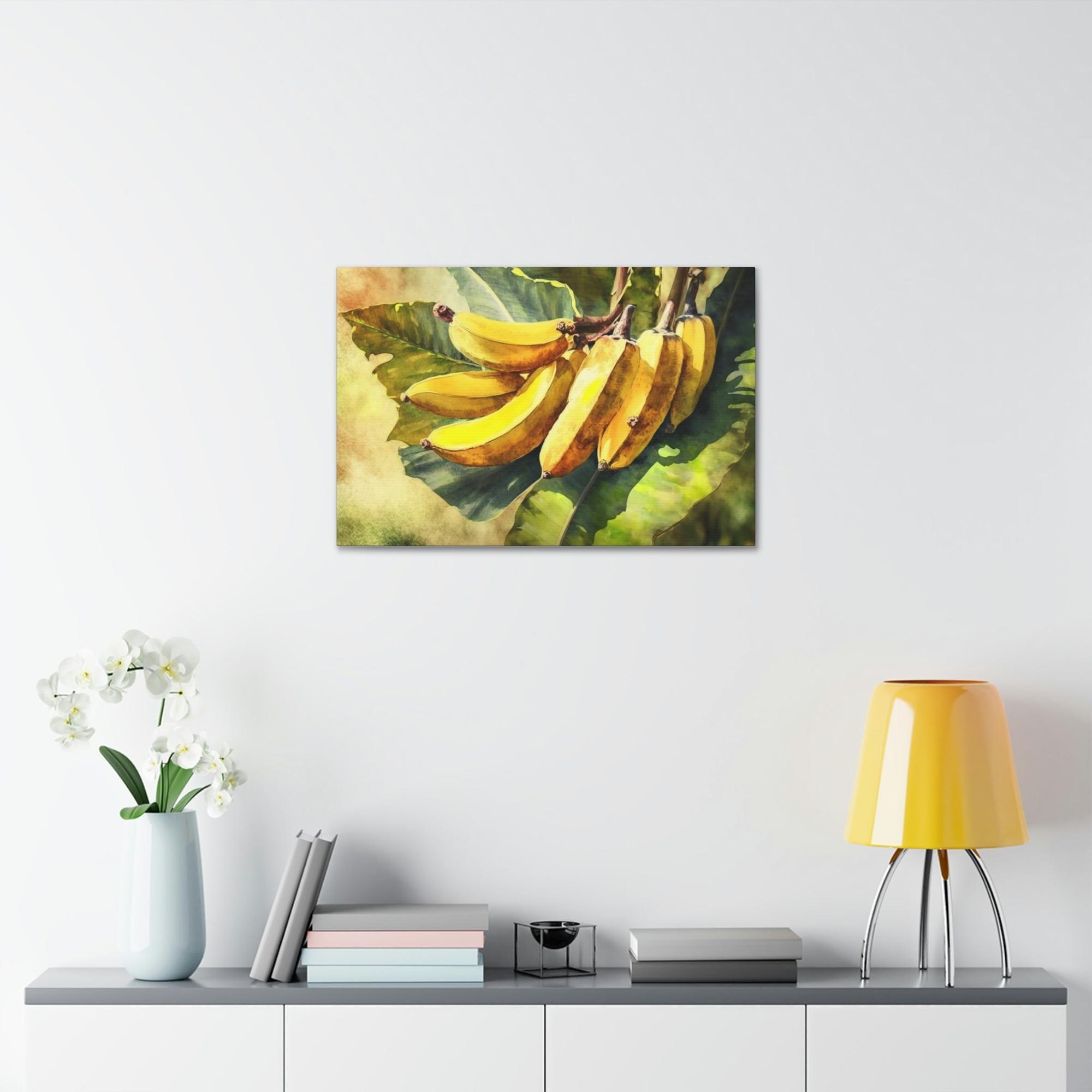 Banana Trees Tropical Oasis: Framed Canvas & Posters of Serene Banana Trees