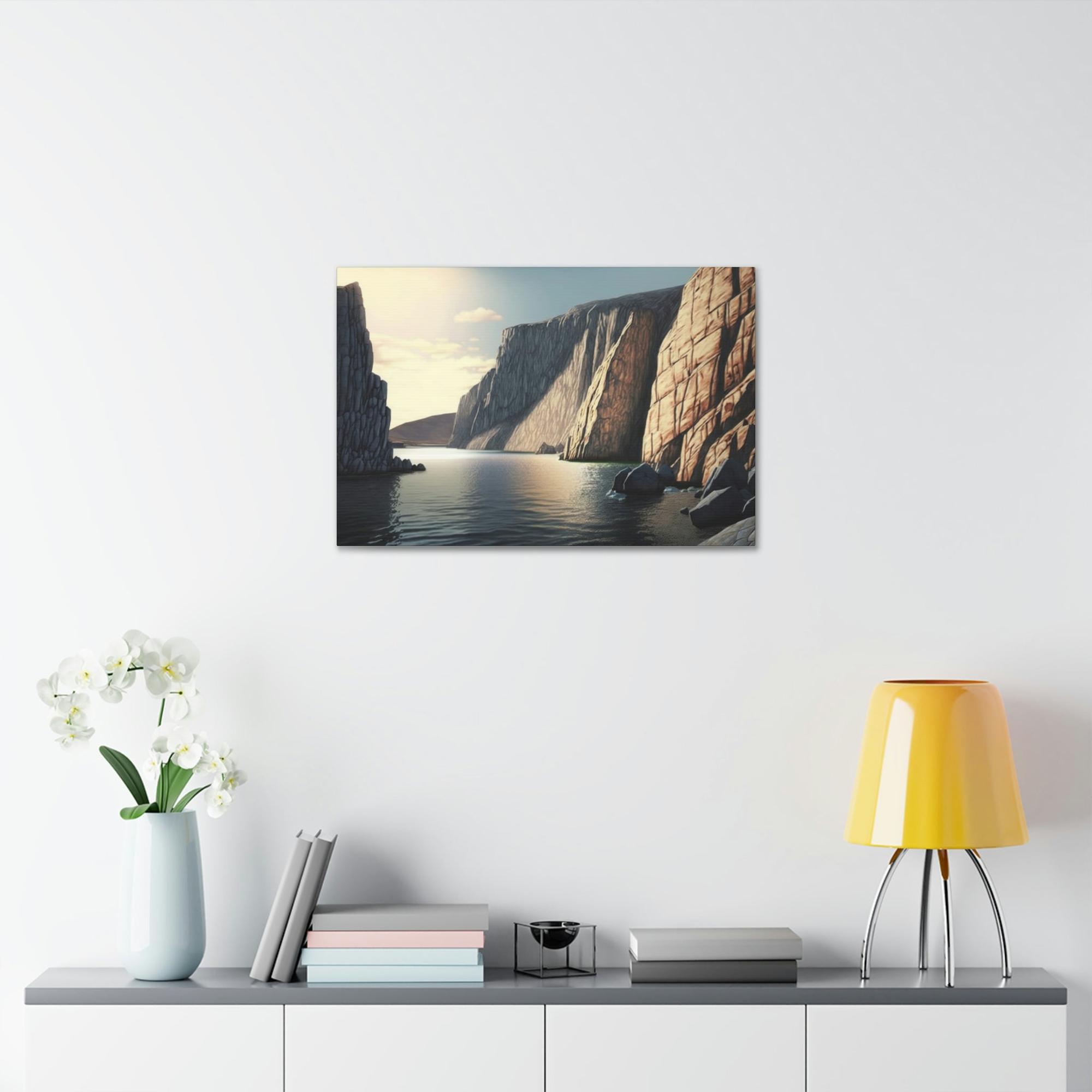 Cliffs Majestic Cliffs: Natural Canvas Wall Art with Scenic Beauty