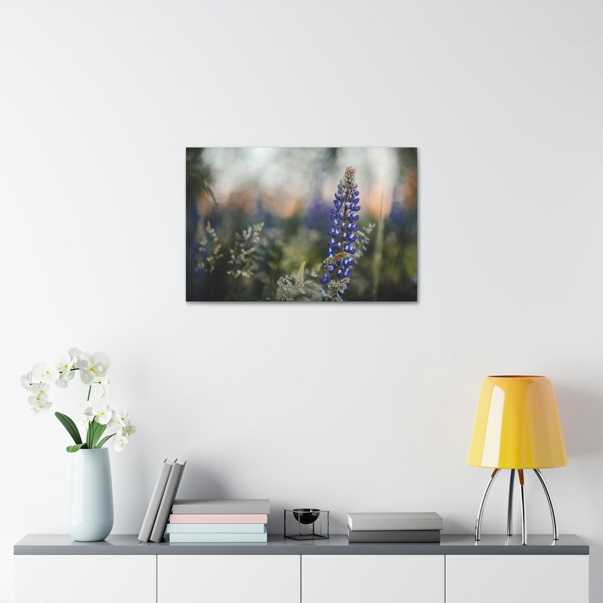 Bluebonnets Bluebonnet Bliss: Artistic Canvas Print of a Serene Field of Flowers