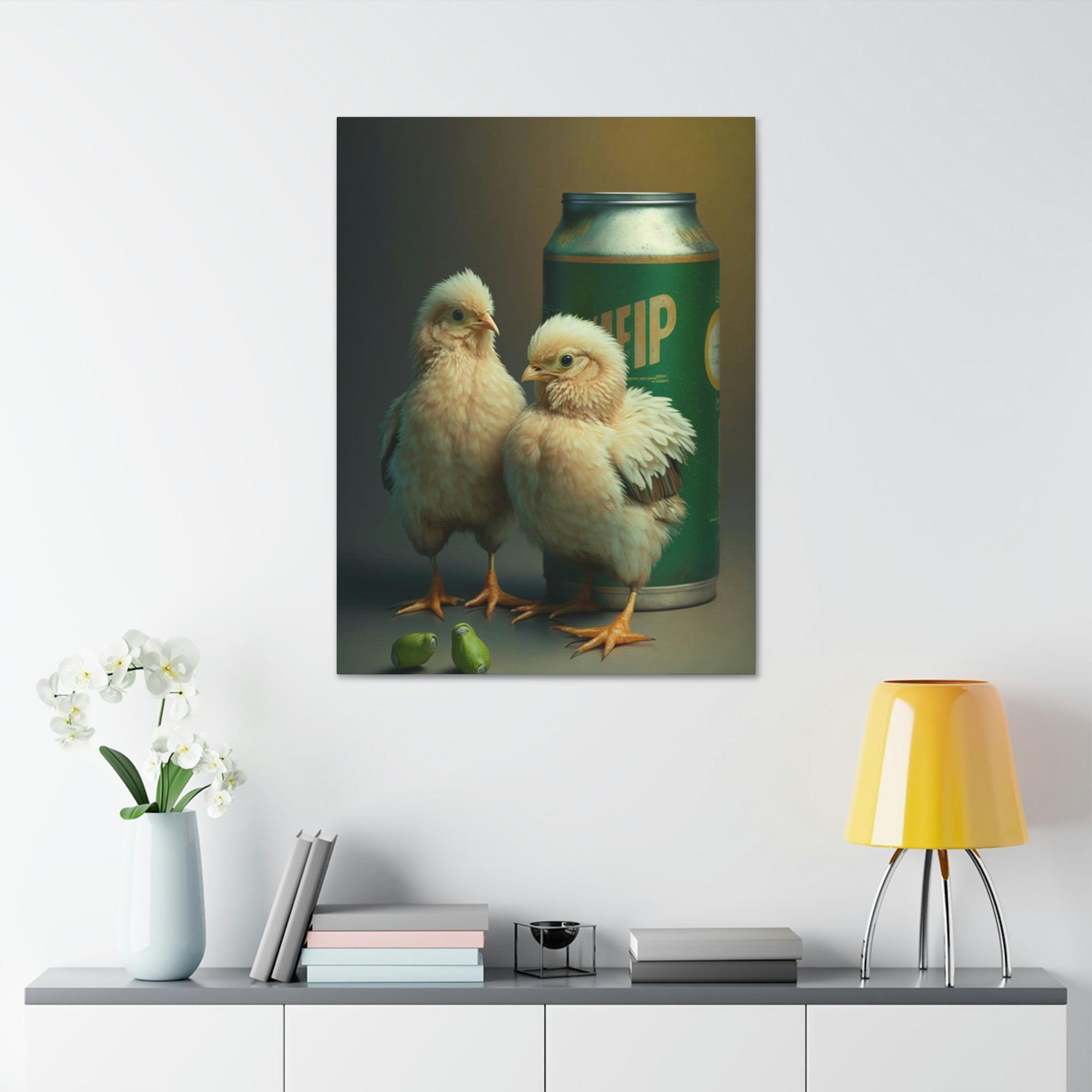 Chickens Feathered Friends: Natural Canvas with Adorable Chicken Portraits