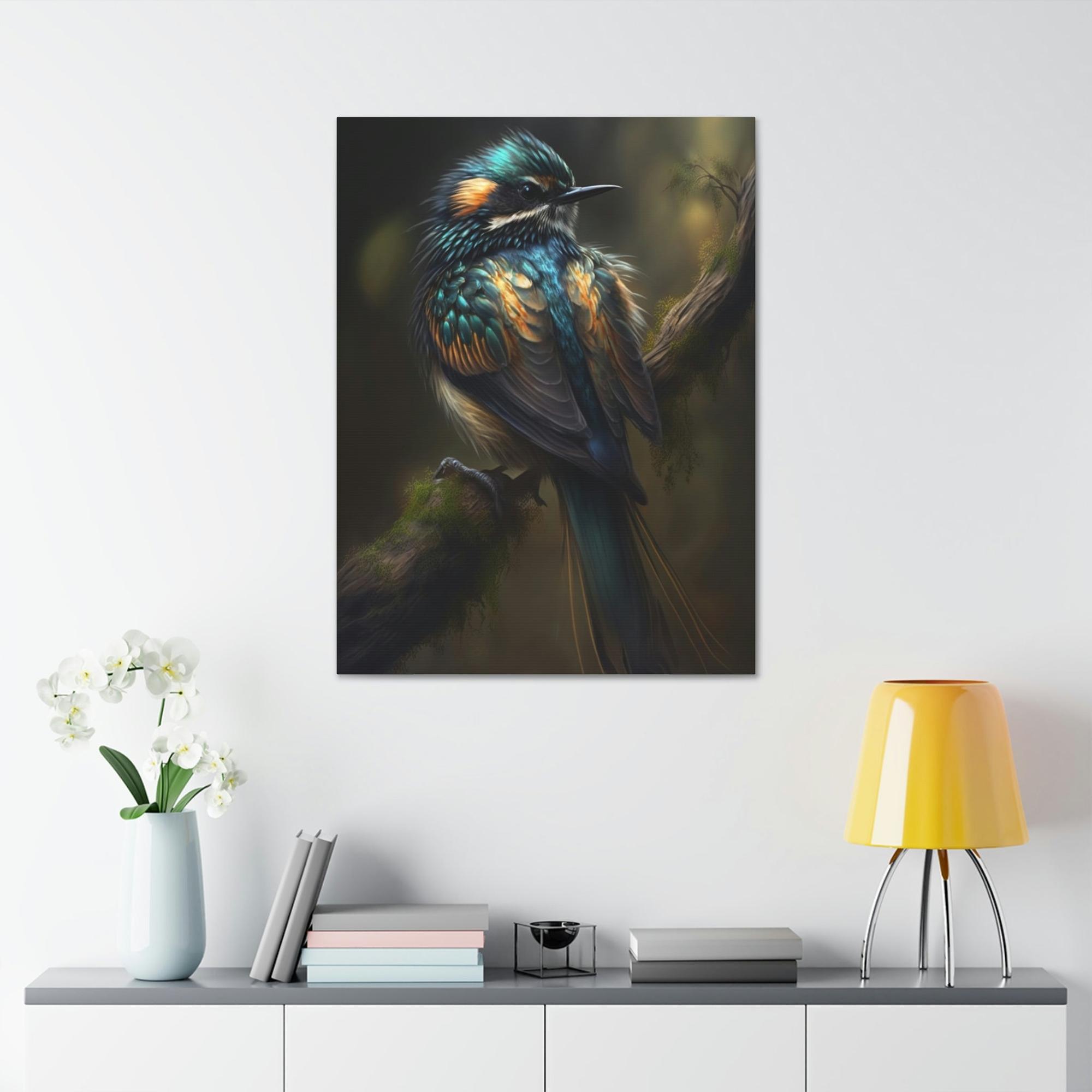Birds The Birds' Paradise: A Natural Canvas & Poster Print of Birds in Forest
