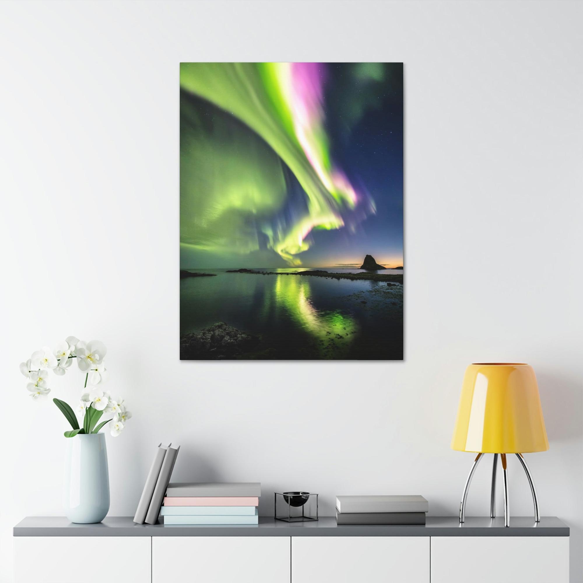 Aurora Borealis Aurora Borealis Dreams: Stunning Framed Canvas Print for Your Home