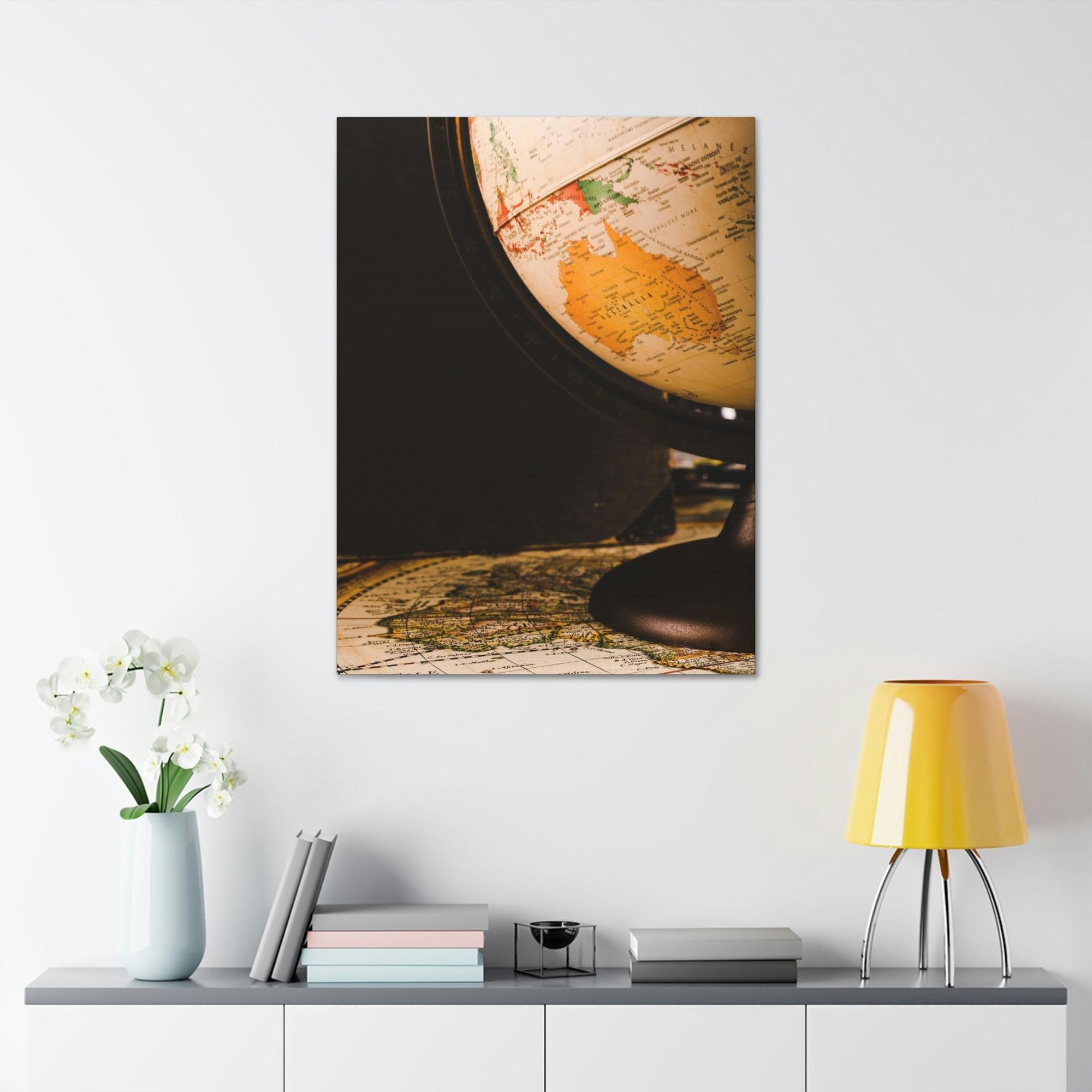 Maps Mapping the Globe: An Artistic Spin on a Classic World Map Globe