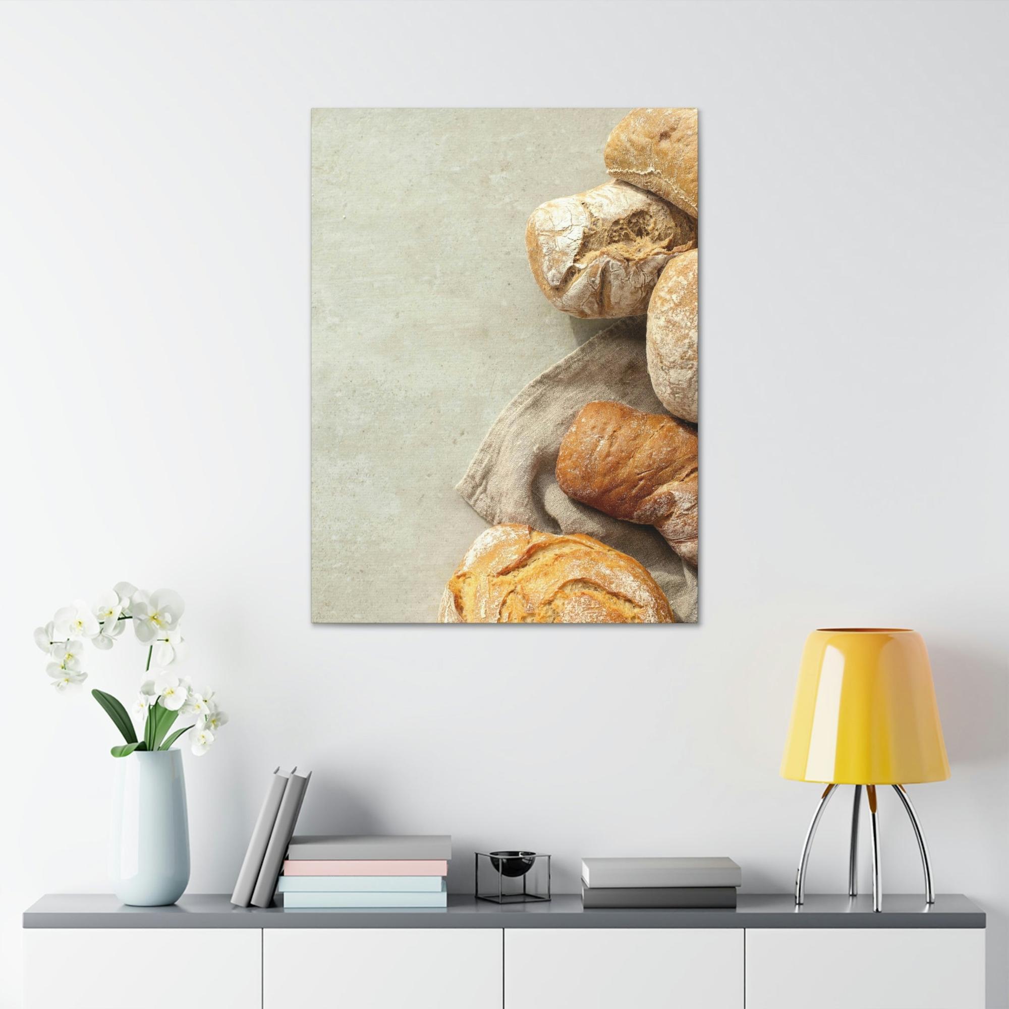 undefined Bread Aroma Delight: Poster and Print on Canvas with Rich Bakery Scene