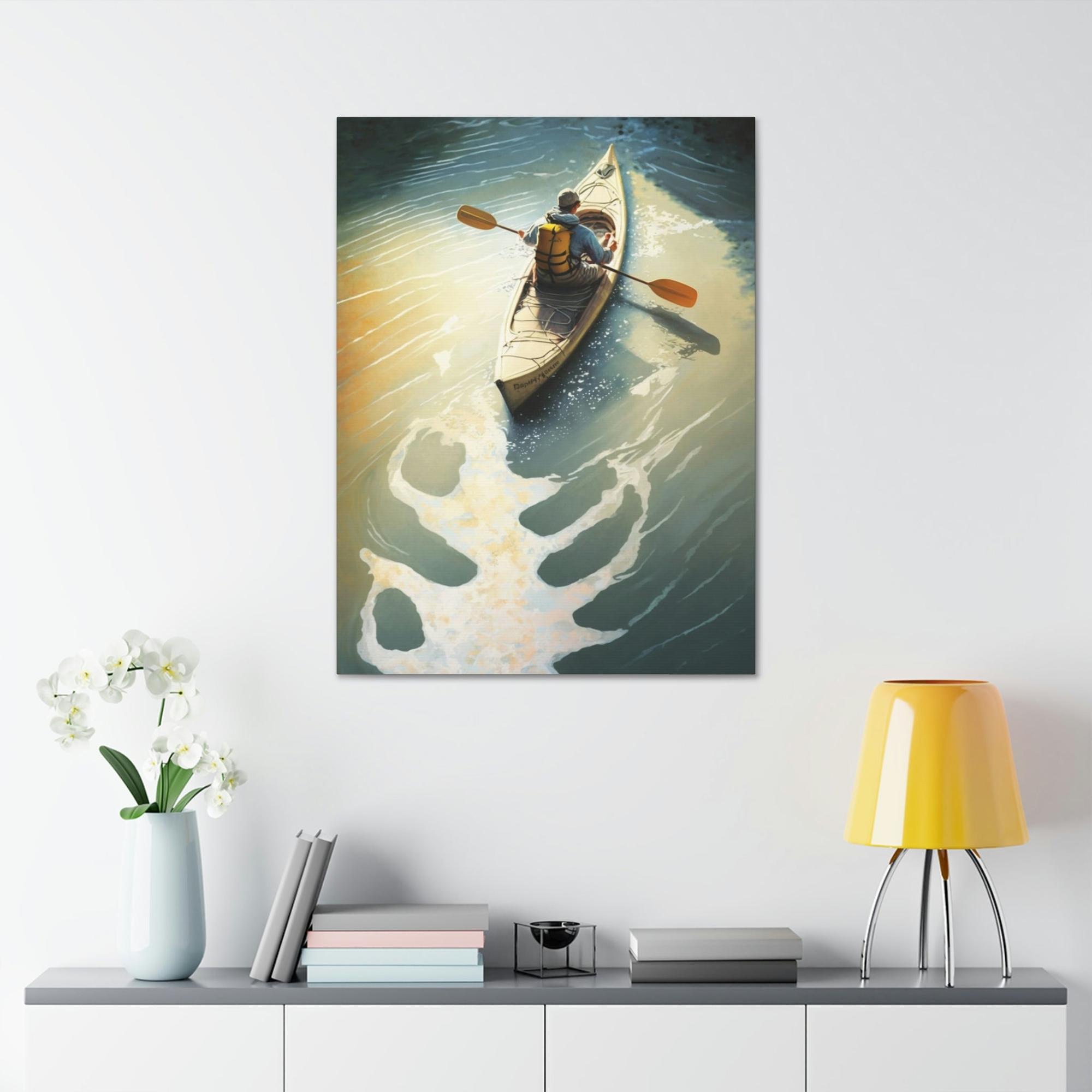 Boating Boating Bliss: Wall Art and Print on Canvas with Relaxing Boating Art