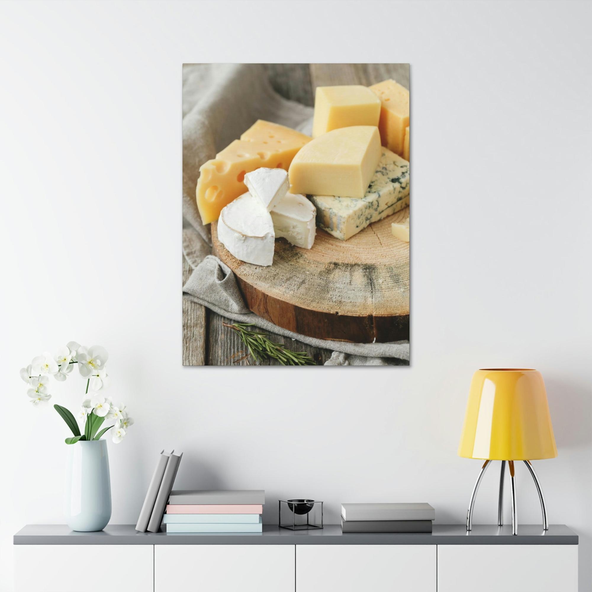 Cheese The Beauty of Cheese: Premium Canvas Prints of Artfully Arranged Cheese Plates