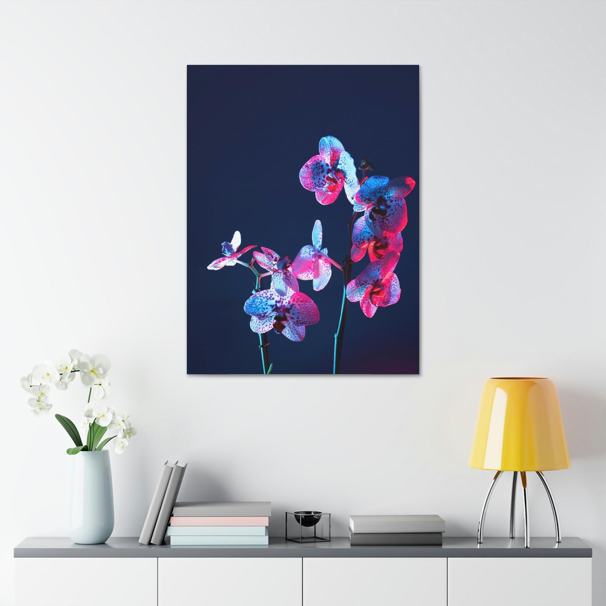 For Bedroom Abstract Energy: Framed Poster on Canvas with Vibrant Colors for Artistic Bedroom