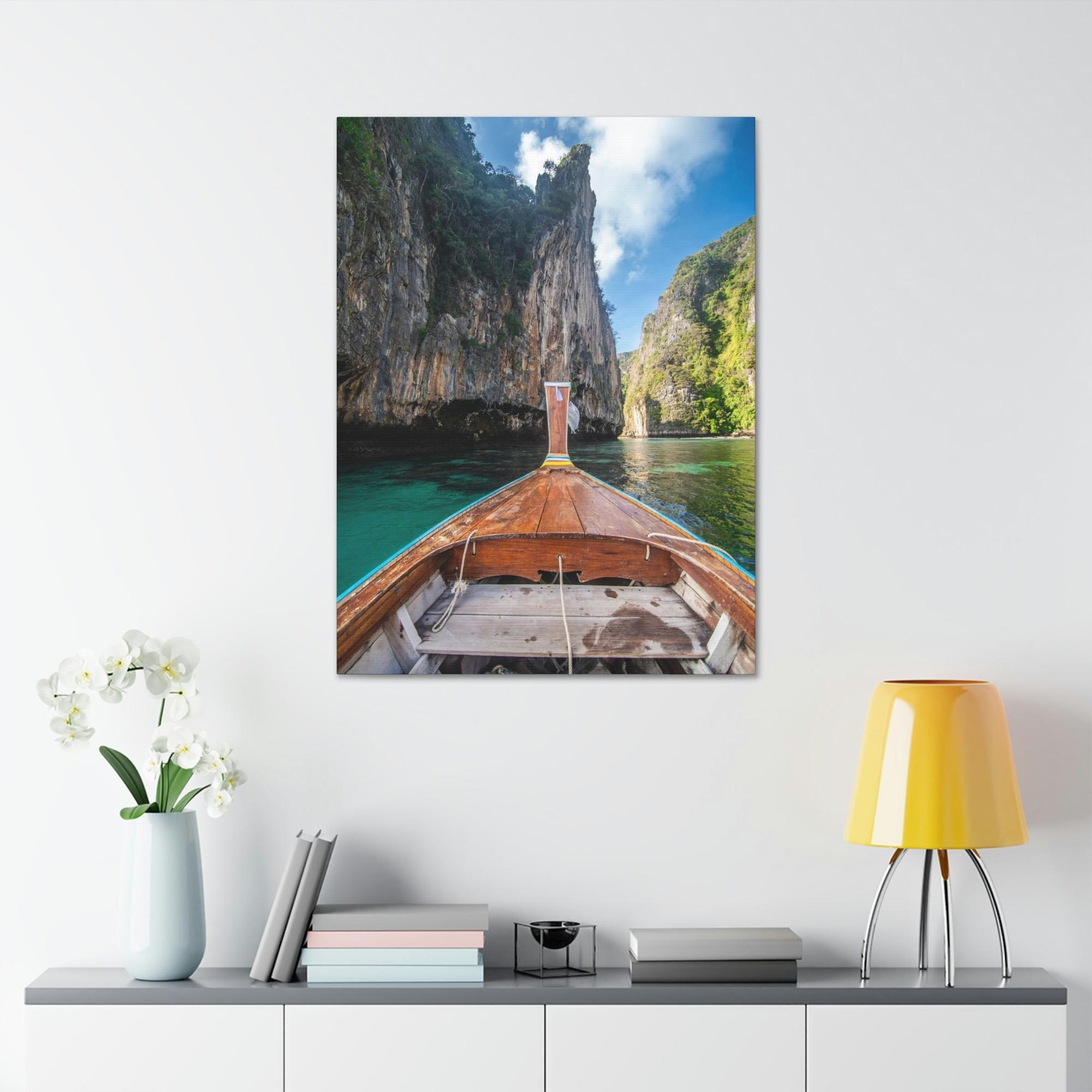 Boating Boating Beauty: Canvas and Framed Poster with Beautiful Boating Art
