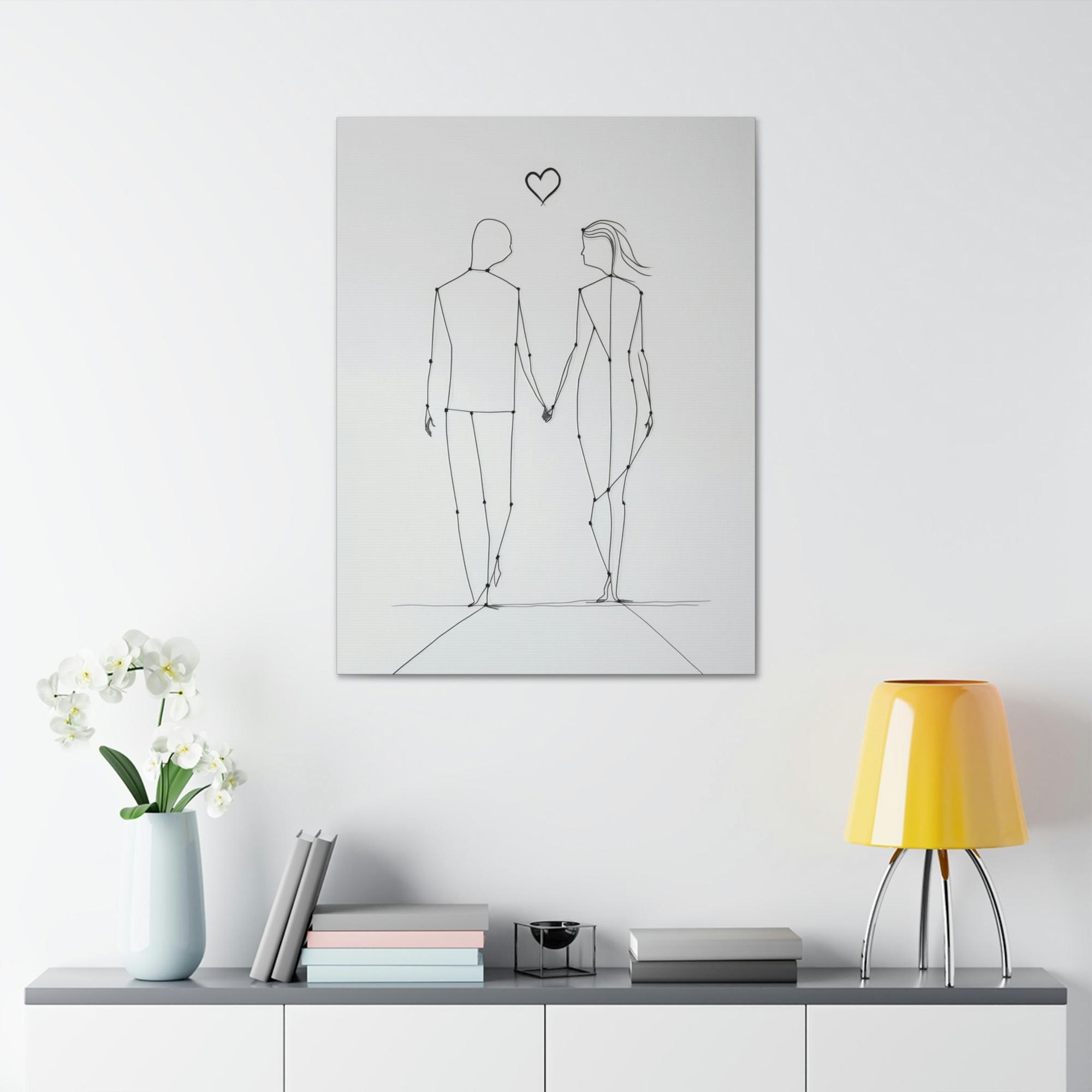 Abstract Line Art The Art of Lines: A Framed Poster & Canvas Print of an Abstract Line Artwork