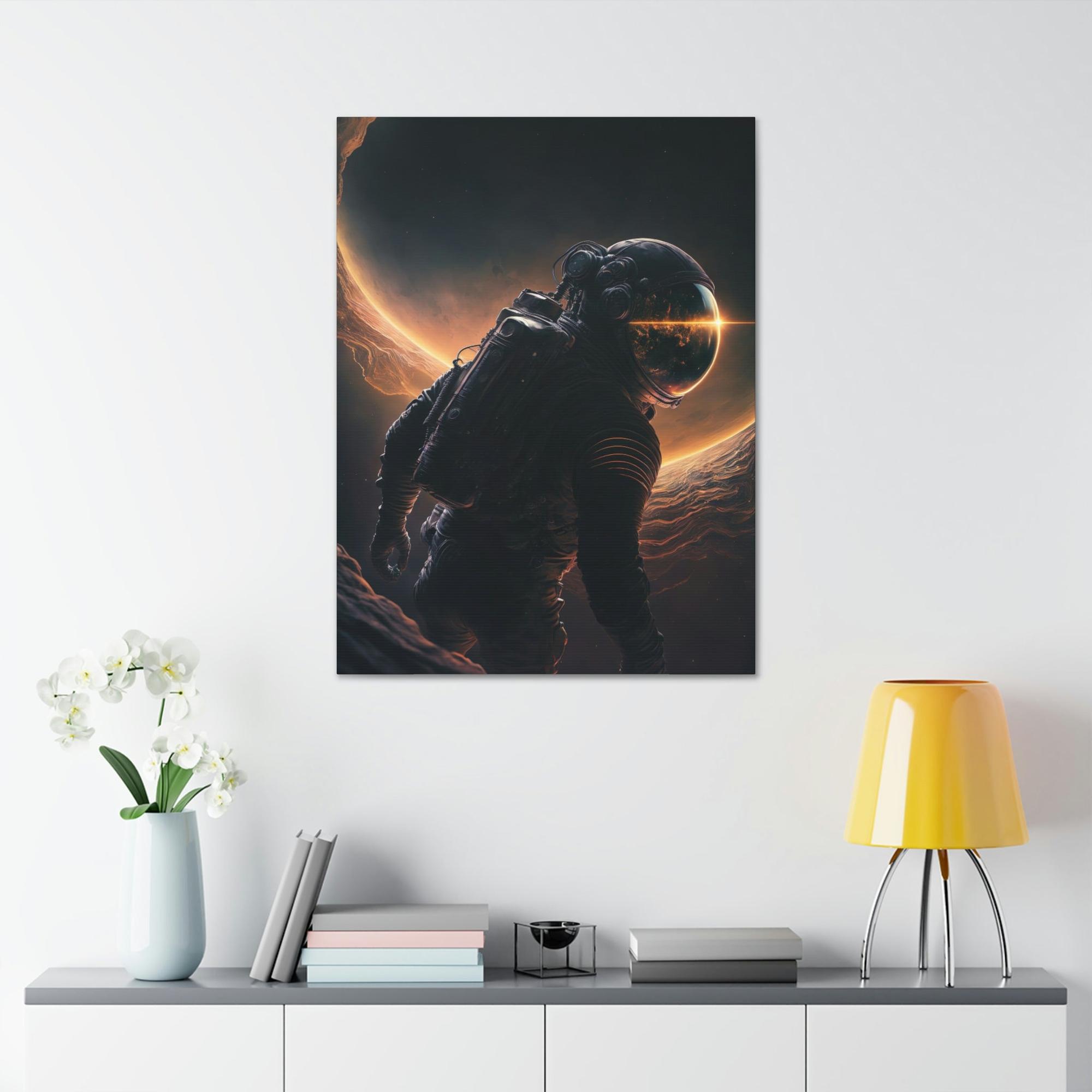 Assassin Creed Astronauts in Space: Framed Canvas for Art Collectors