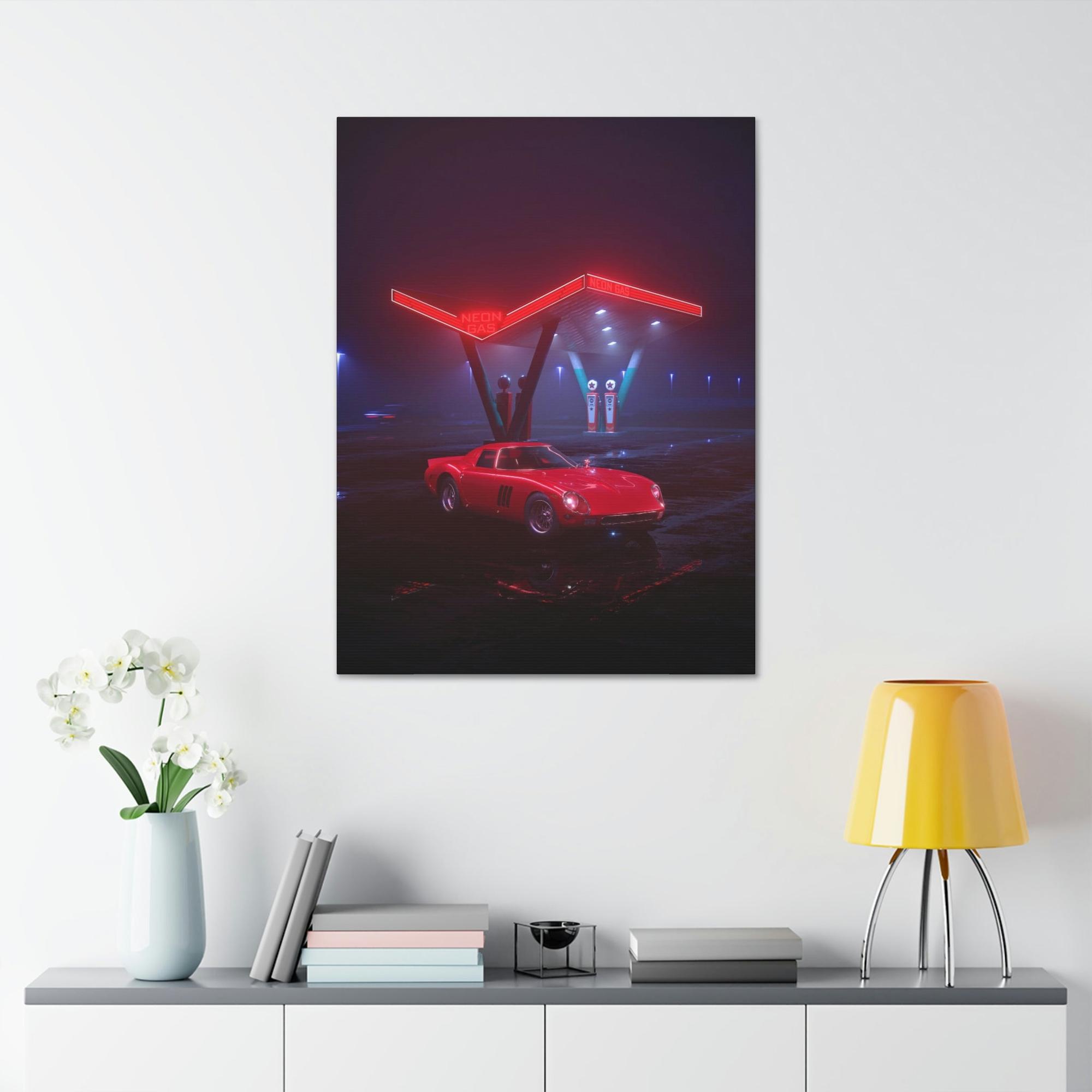Corvette The Beauty of a Corvette on Natural Canvas & Poster: A Masterpiece Art Piece