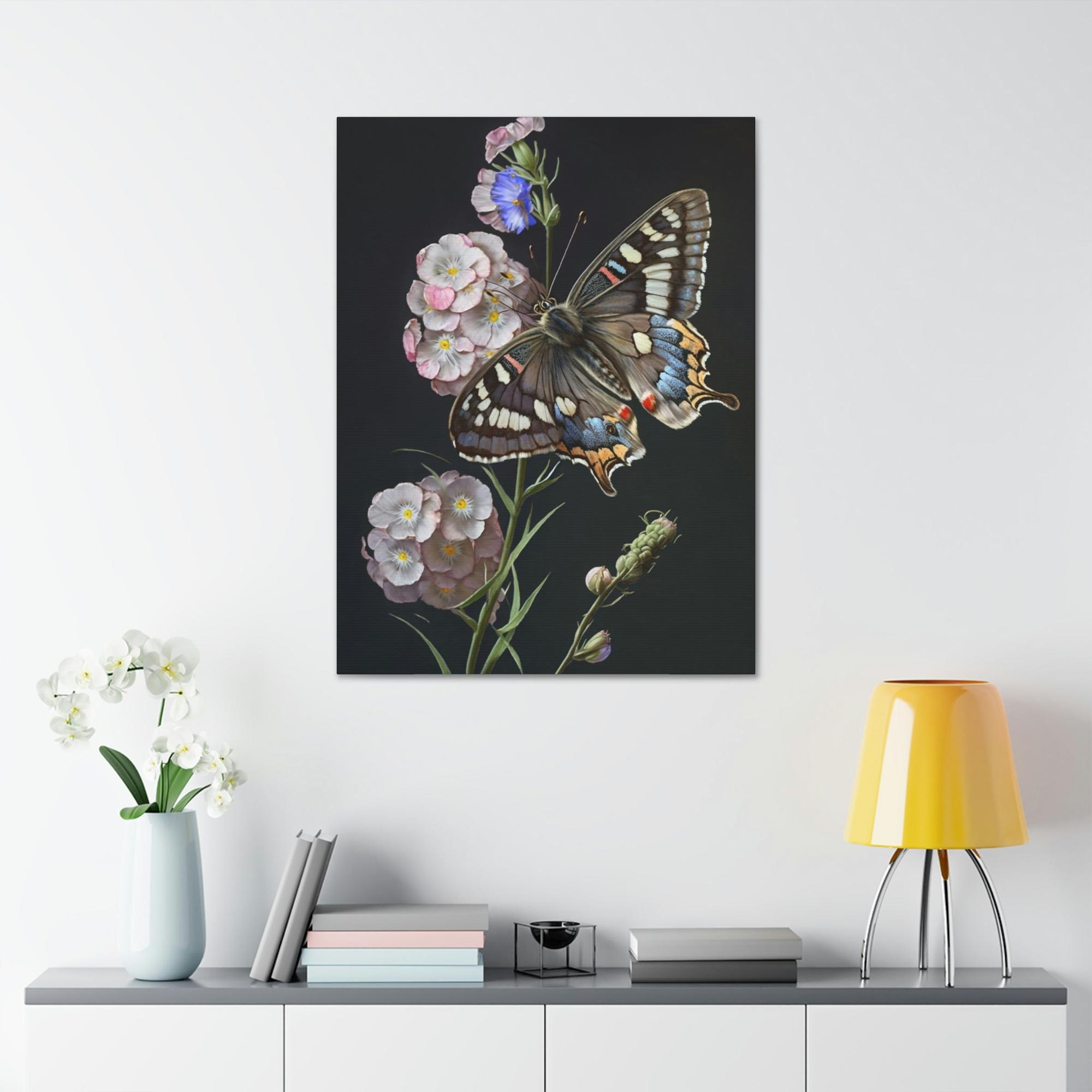 Butterflys One Butterfly: Framed Canvas & Poster Print Capturing the Beauty of a Single Insect