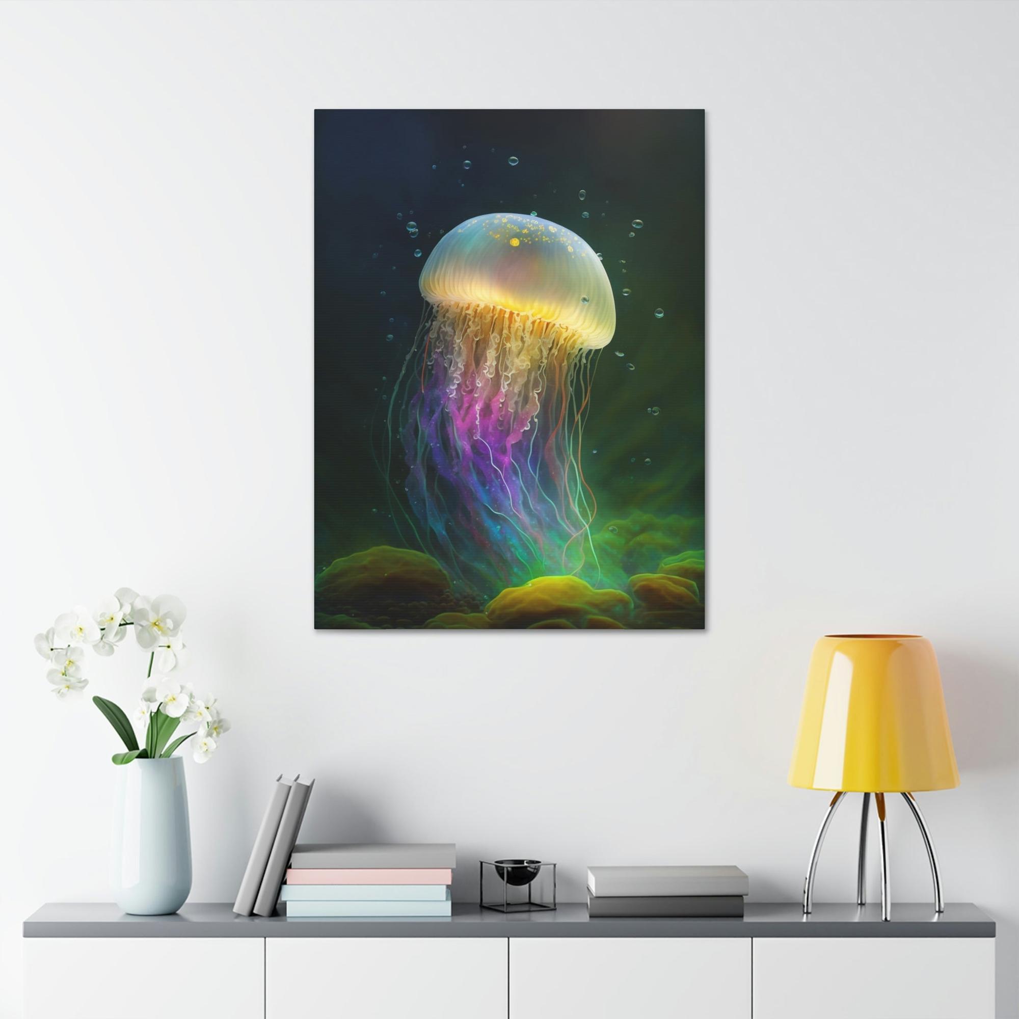 Jellyfishs Oceanic Wonders: Natural Canvas & Poster Masterpiece of Jellyfishes